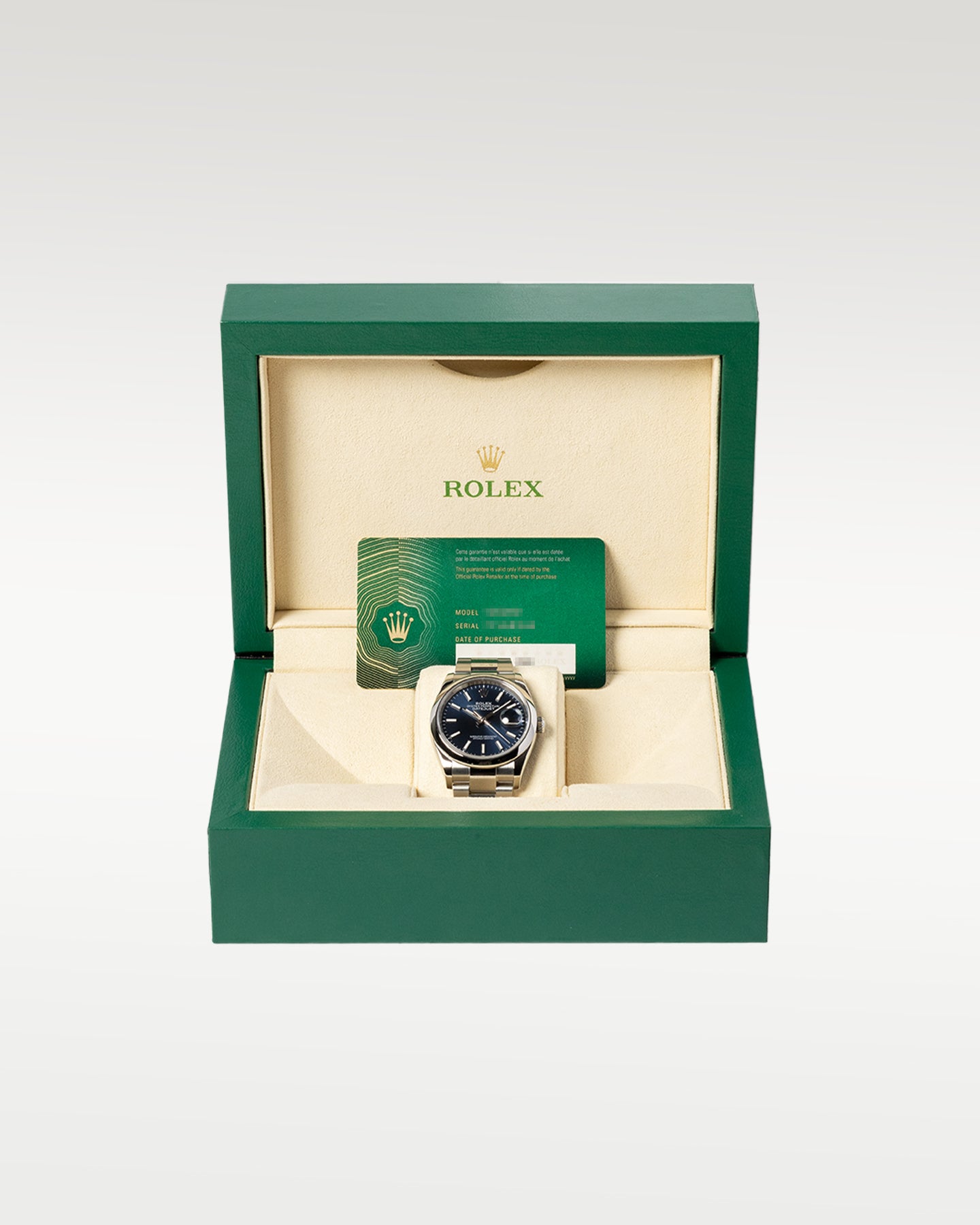Rolex Datejust 126200 Steel Blue Index Watch | Grand Caliber Dallas