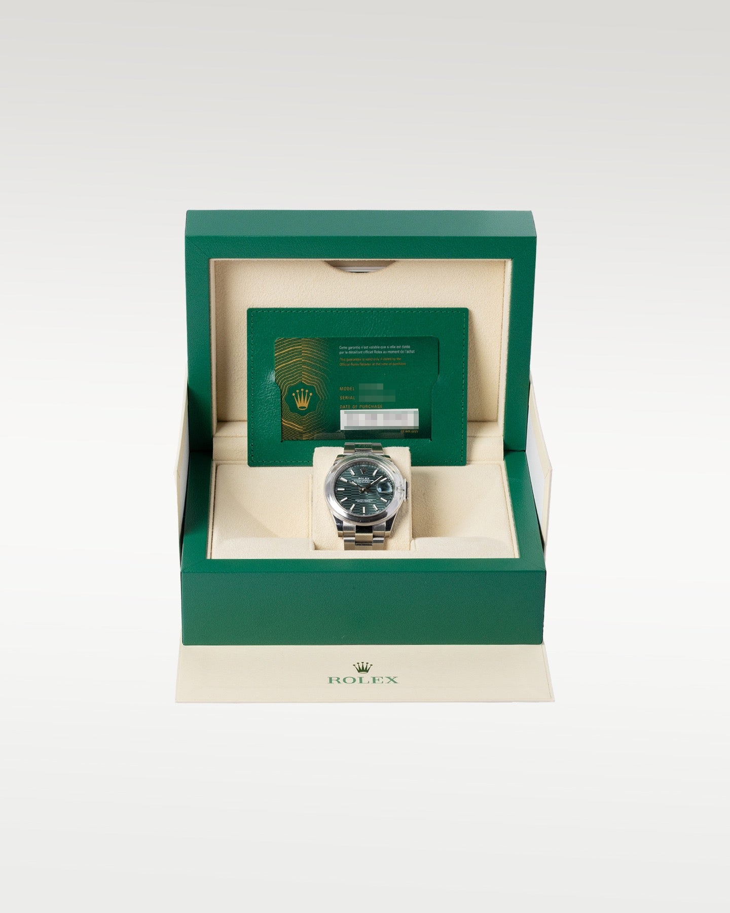 Green Motif Rolex Datejust 126300 | Grand Caliber Dallas, Texas