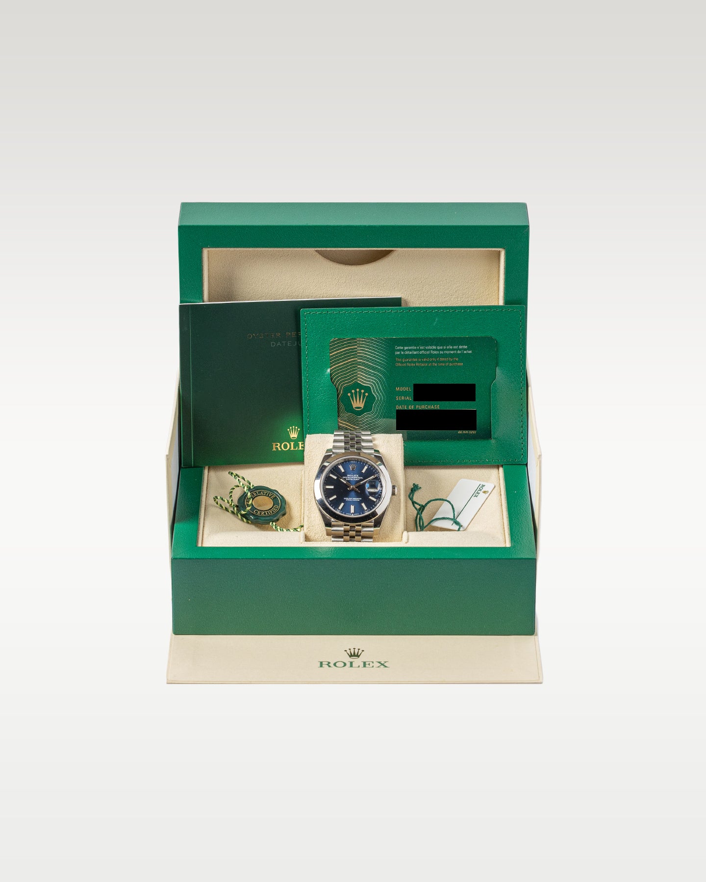 Rolex Datejust Blue Dial Jubilee Strap 126300