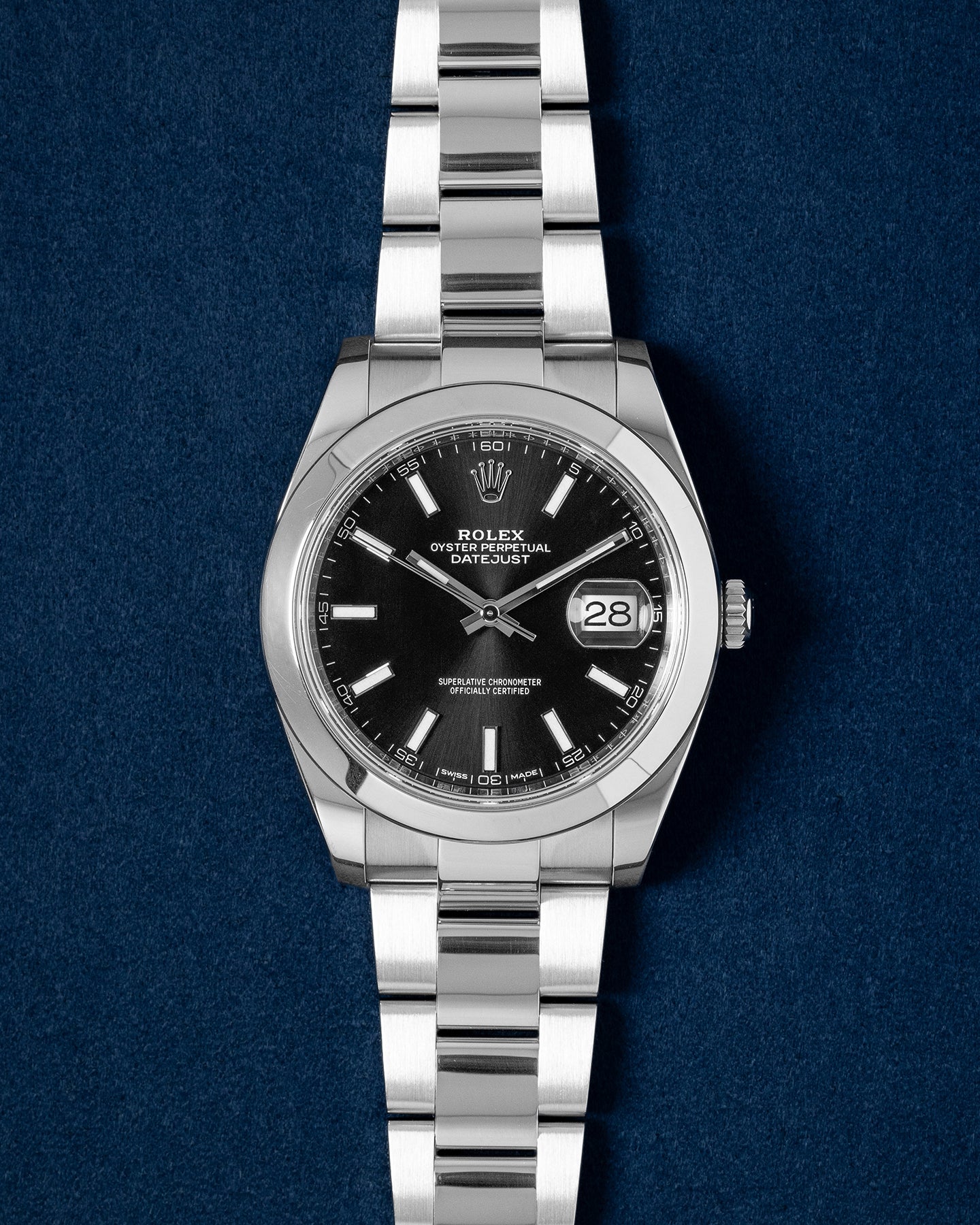 Steel Black Rolex Datejust 126300 Watch | Grand Caliber Dallas