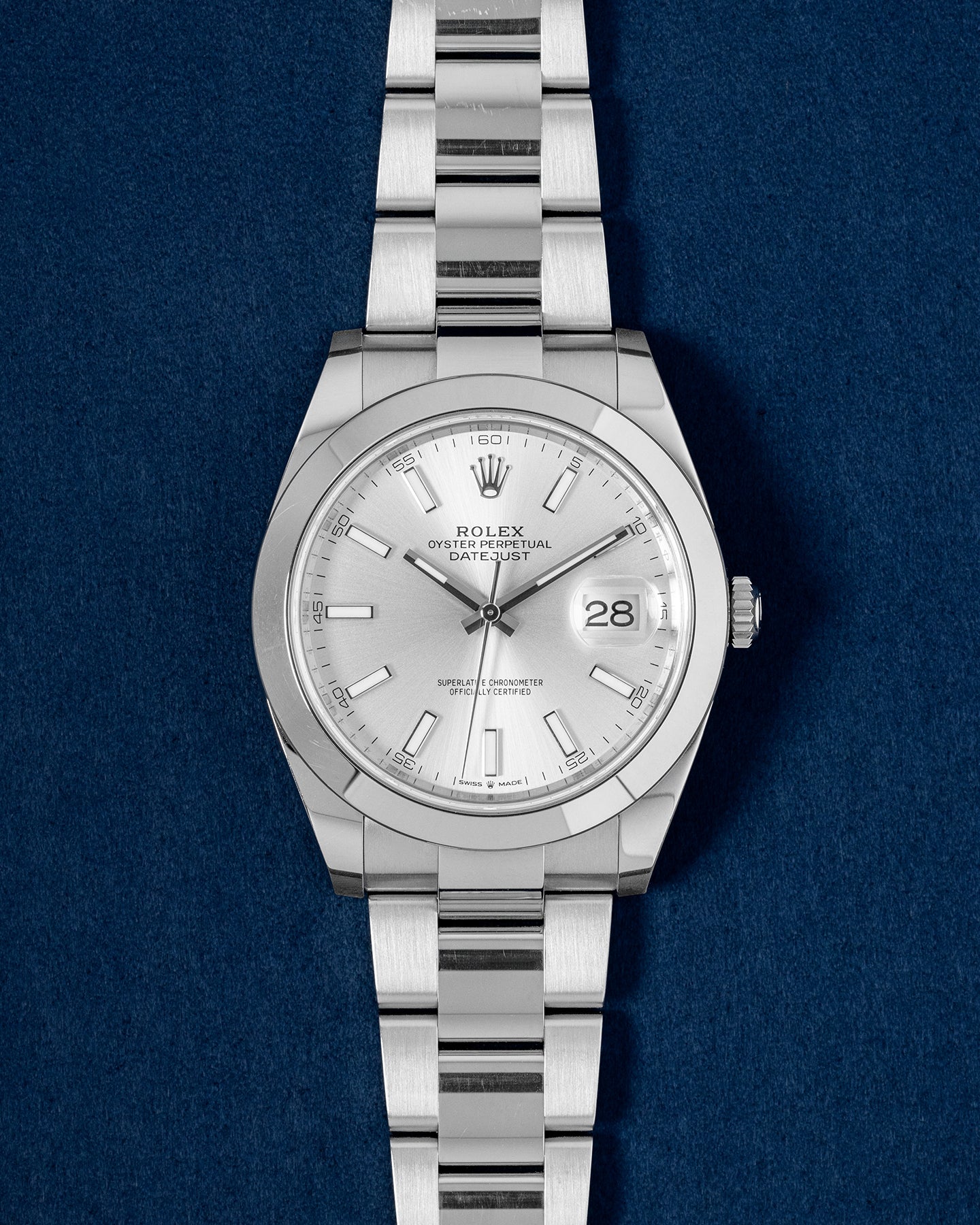 Rolex Datejust 126300 Silver Index Dial Watch | Grand Caliber Dallas