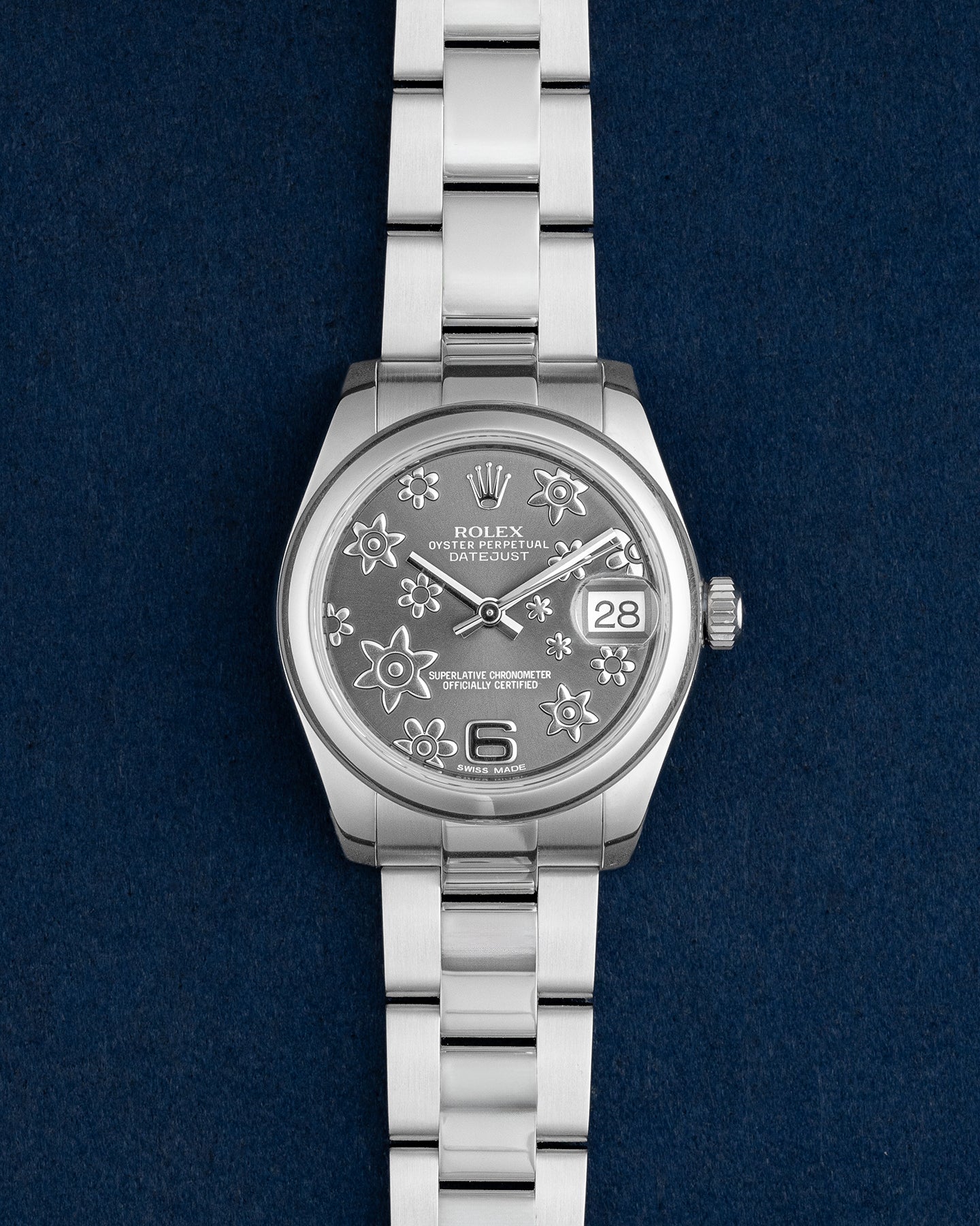 Rhodium Floral Dial 31mm Rolex Datejust 178240 | Grand Caliber Dallas