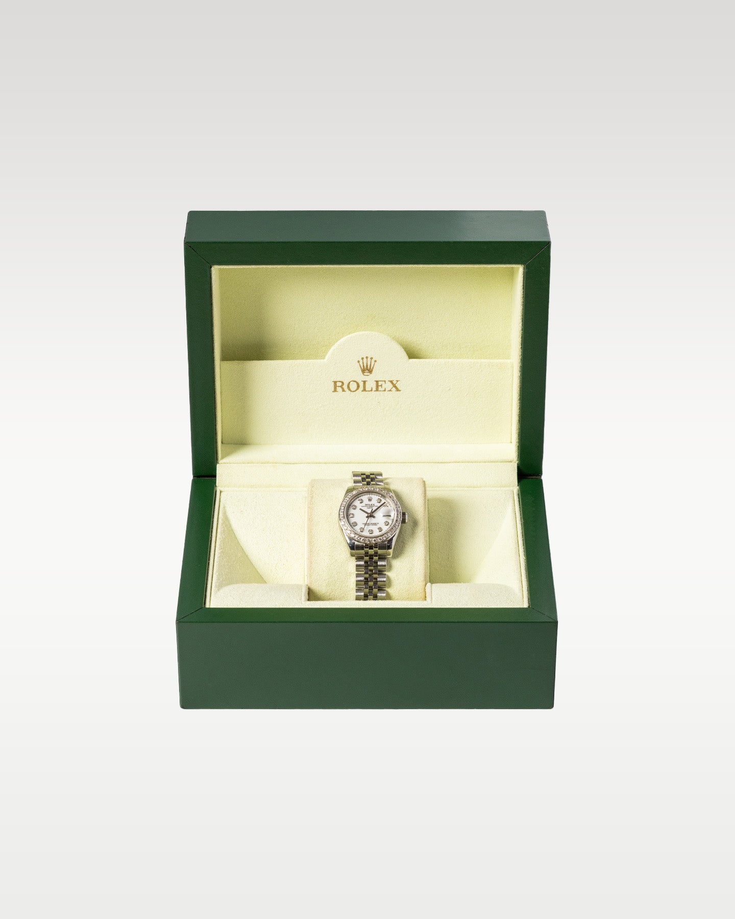 26mm Steel and Diamond Rolex Datejust 179174 Watch at Grand Caliber