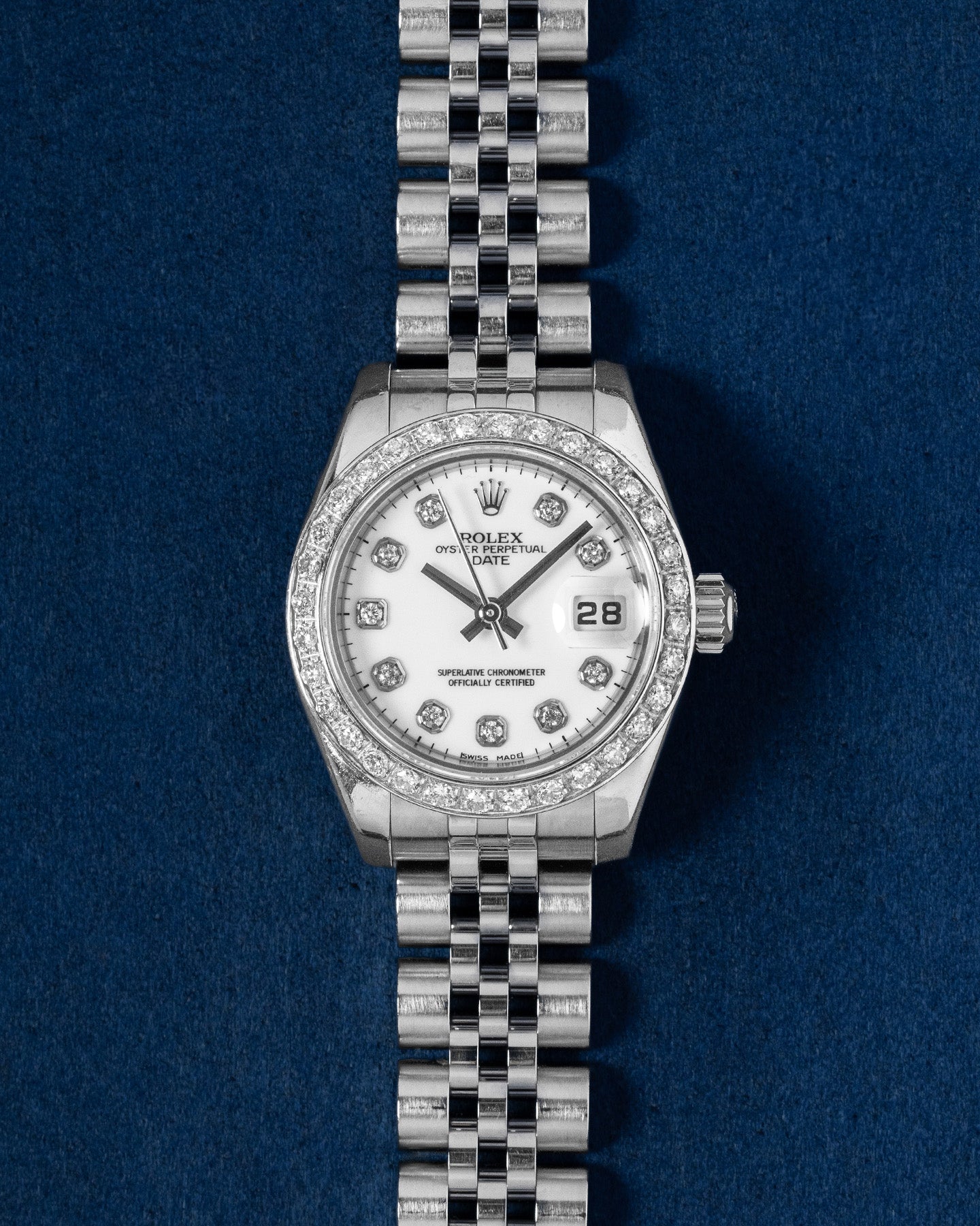 26mm Steel and Diamond Rolex Datejust 179174 Watch at Grand Caliber