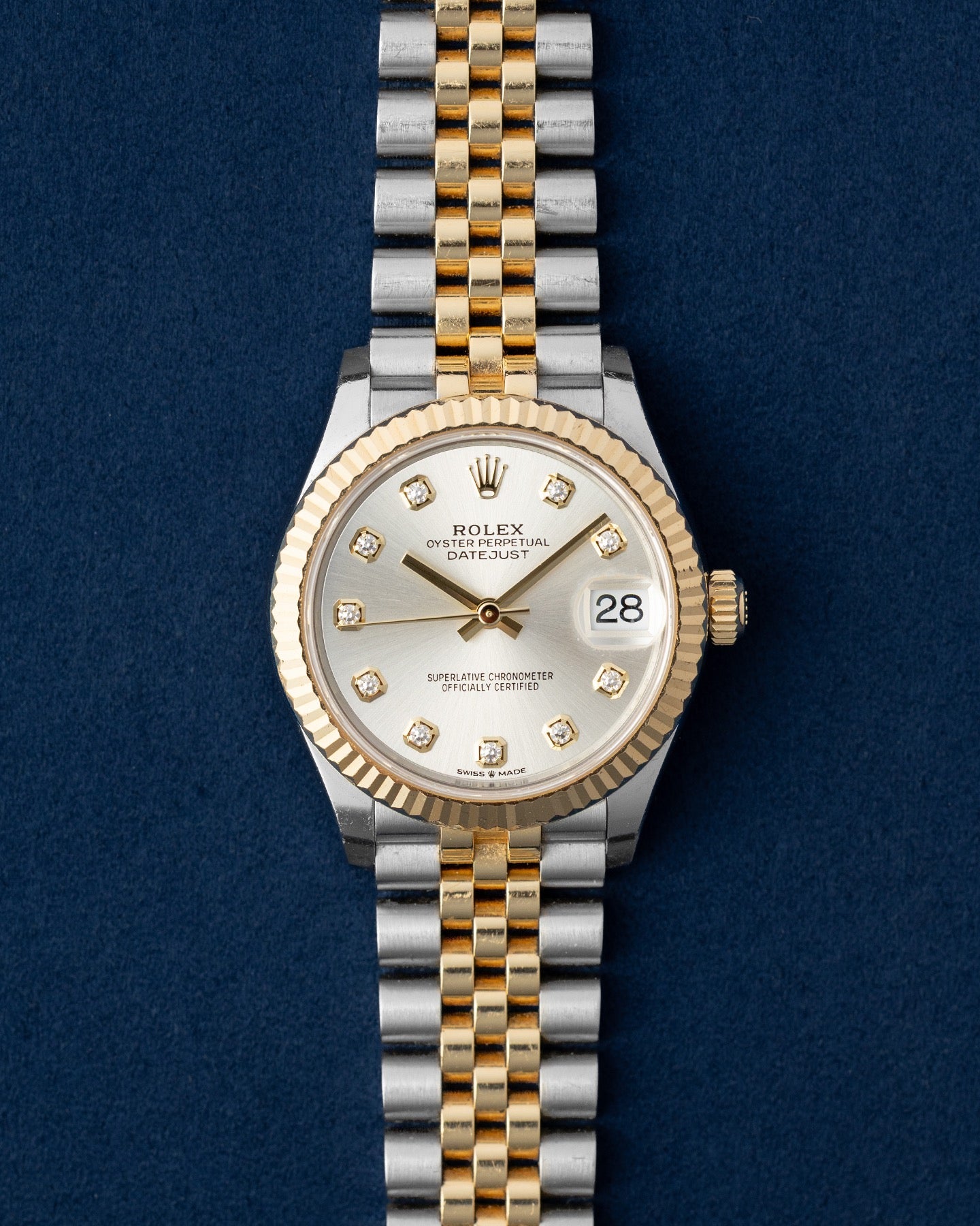 Silver Diamond Rolex Datejust 31 278273 | Grand Caliber Dallas, Texas