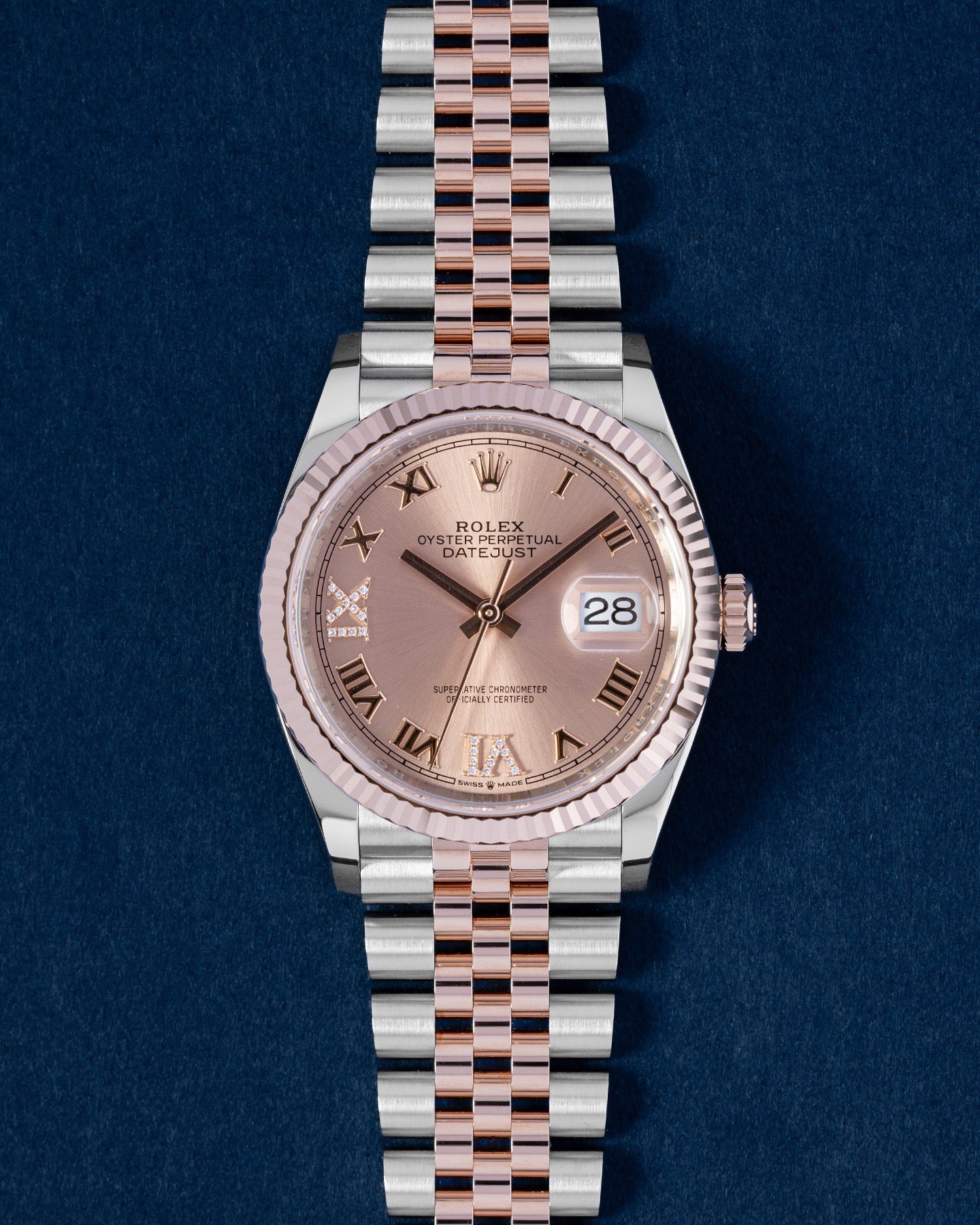 Rolex Datejust 36 Rosé Diamond Dial 126231 | DFW Rolex – Grand Caliber