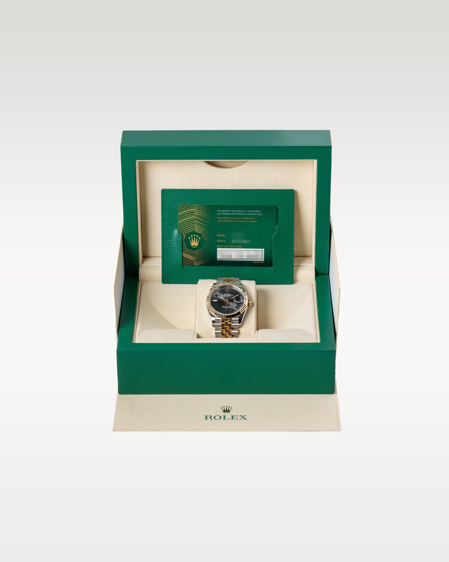 Two Tone Wimbledon Rolex Datejust 36 126233 | Grand Caliber Watches TX