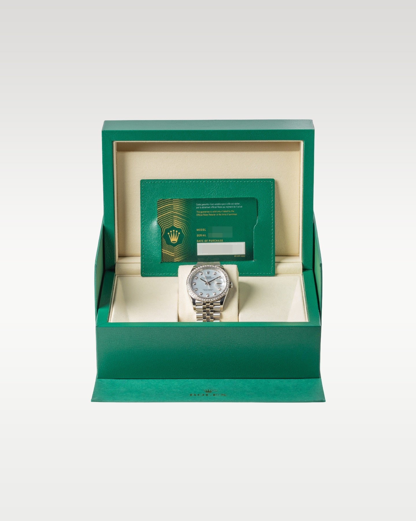 Mother Of Pearl Rolex Datejust 36 126284RBR | Grand Caliber Watches