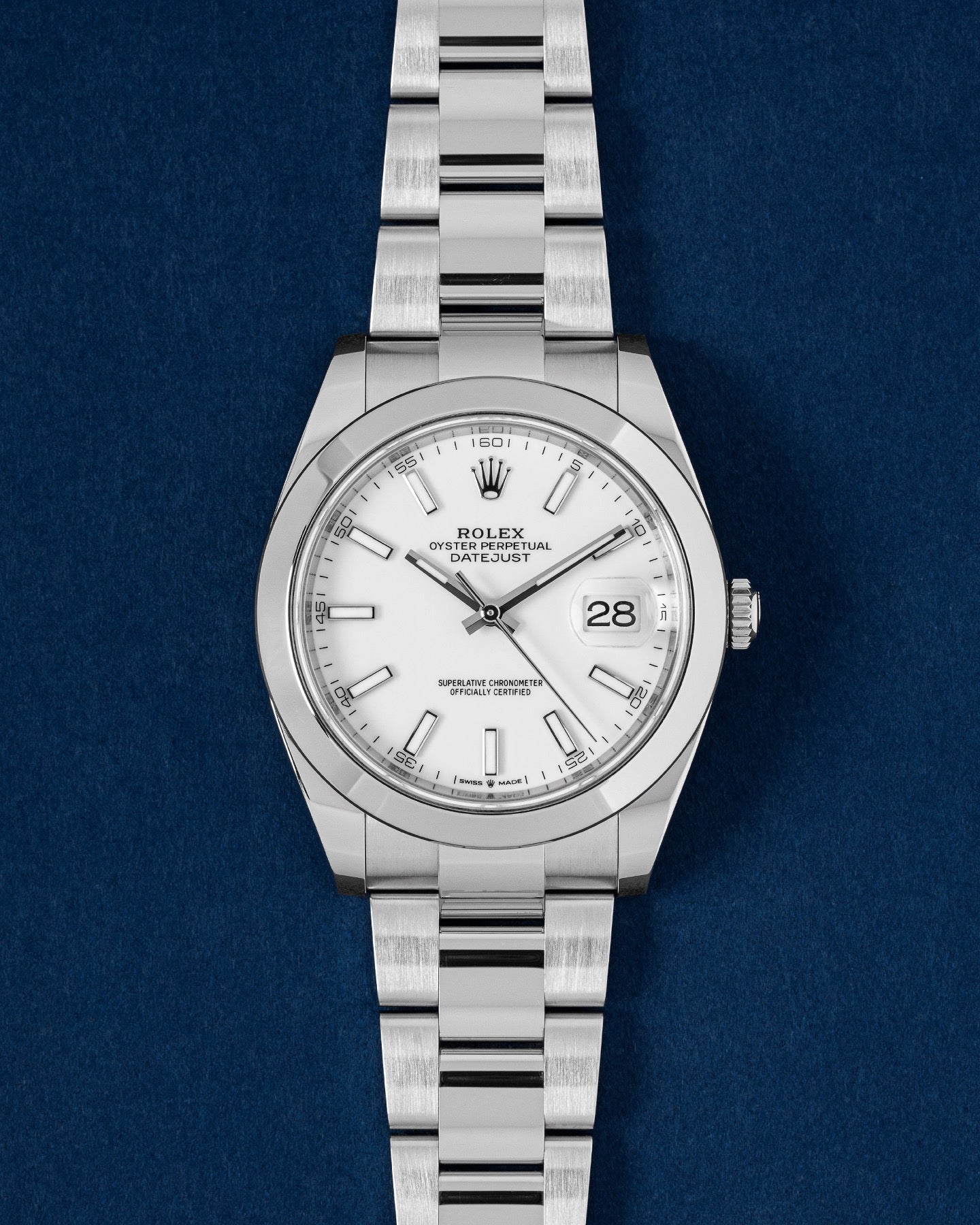 White Index Dial Rolex Datejust 41 126300 | Grand Caliber Dallas