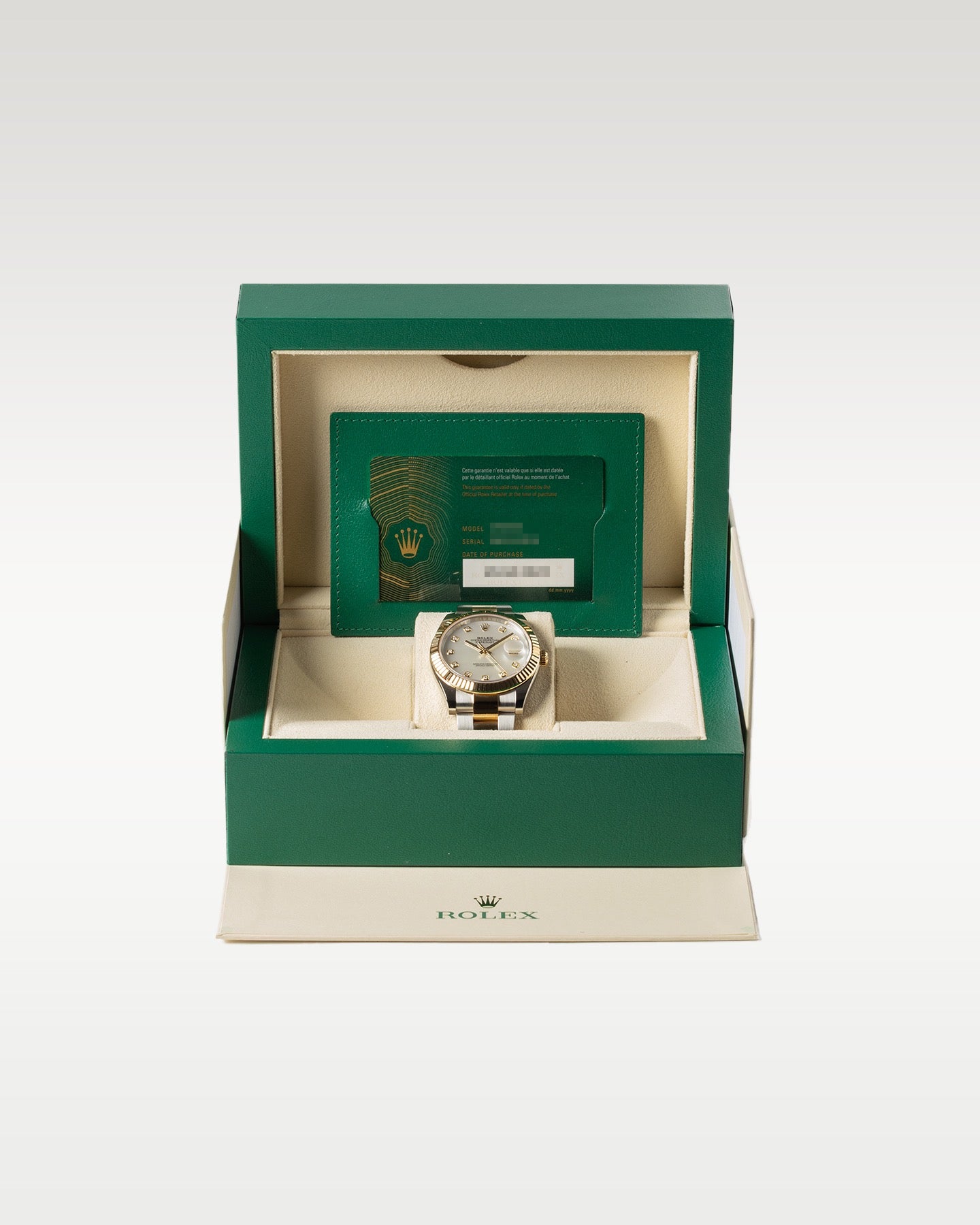 Mother of Pearl Diamond Two Tone Rolex Datejust 41 126333 | Grand Caliber