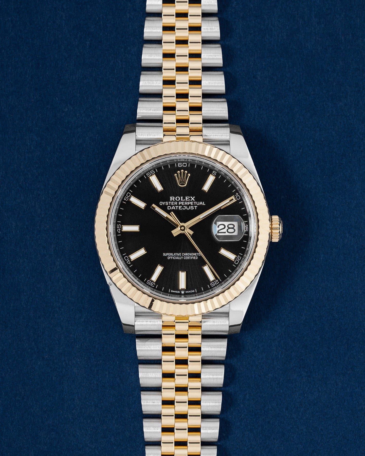 Black Index Rolex Datejust 41 126333 | Grand Caliber Watches