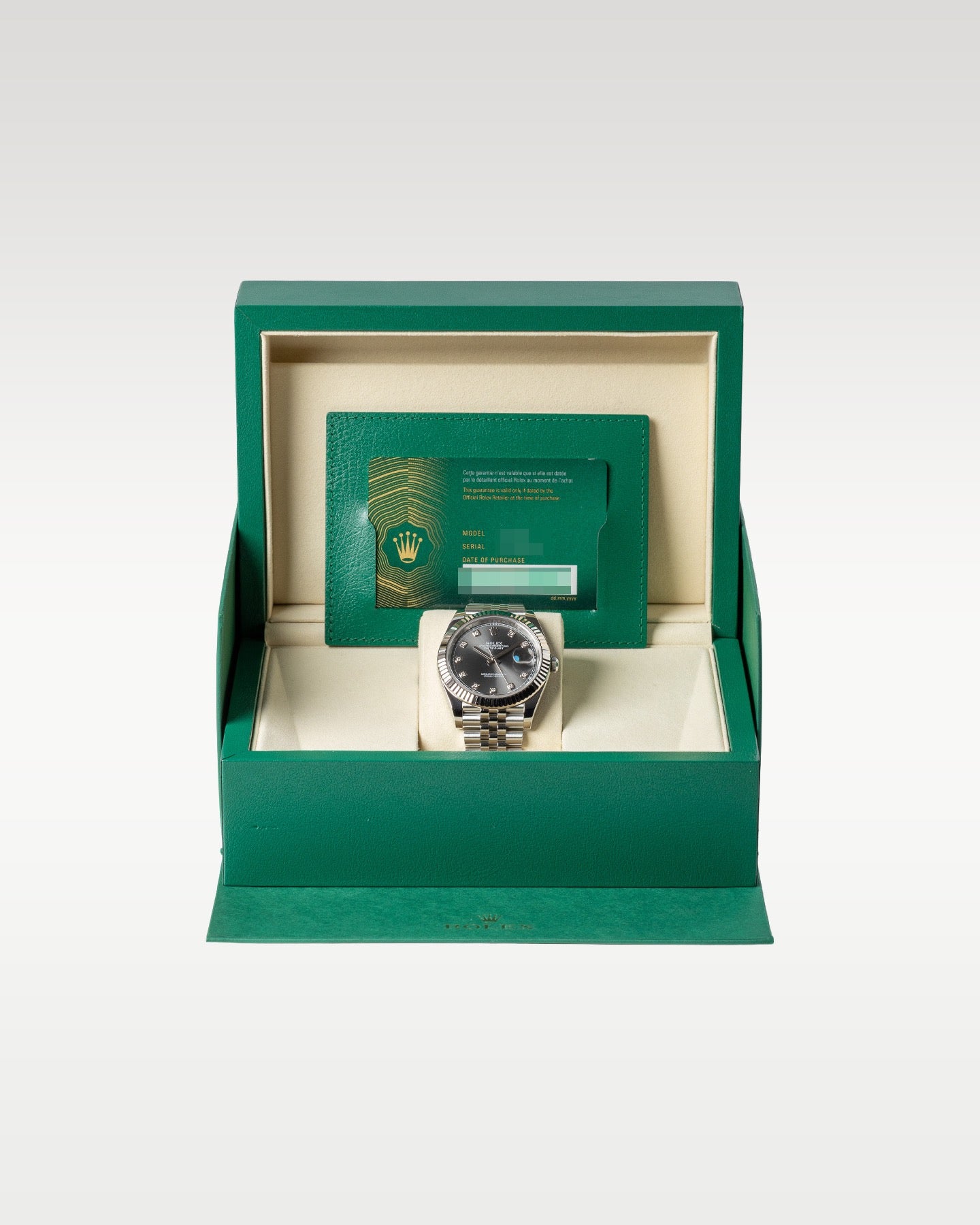 Slate Diamond dial Rolex Datejust 41 126334 | Grand Caliber Watches Dallas