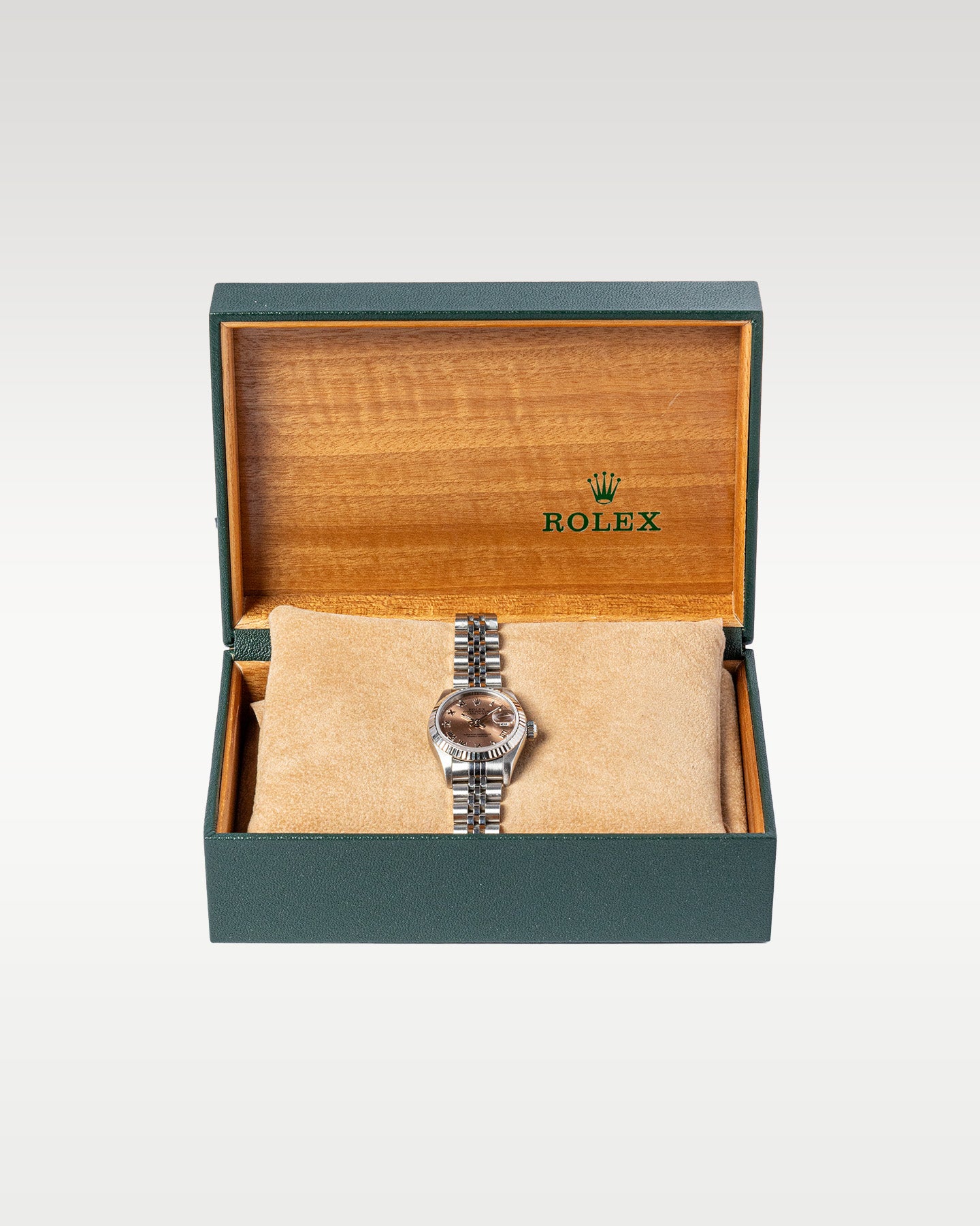 1995 Rose Roman Rolex Datejust 69174 Watch | Grand Caliber Dallas