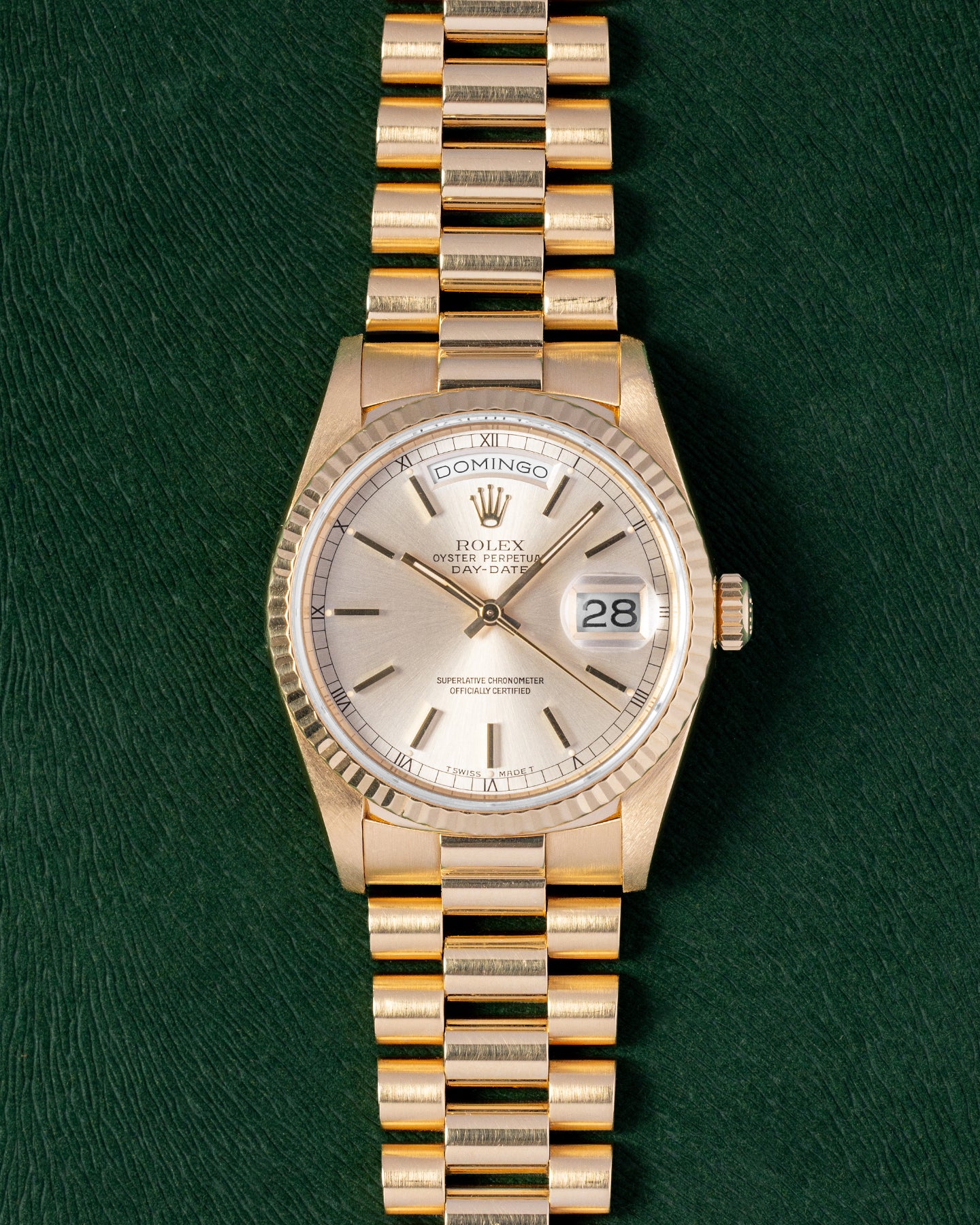 1991 Day Date 18238 Rose Gold Vintage Rolex Watch | Grand Caliber Dallas TX
