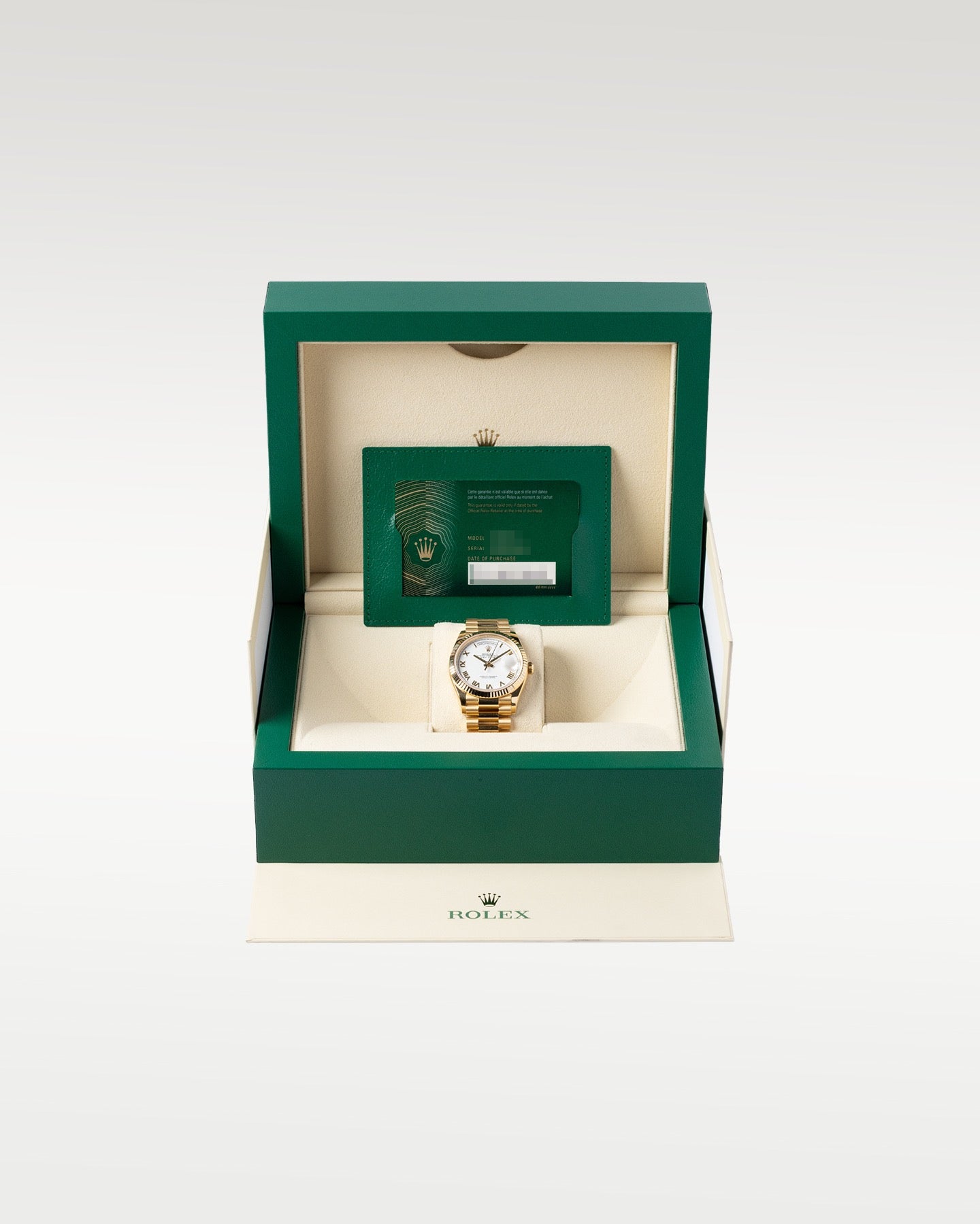 White Roman Rolex Day Date 128238 | Grand Caliber DFW Texas