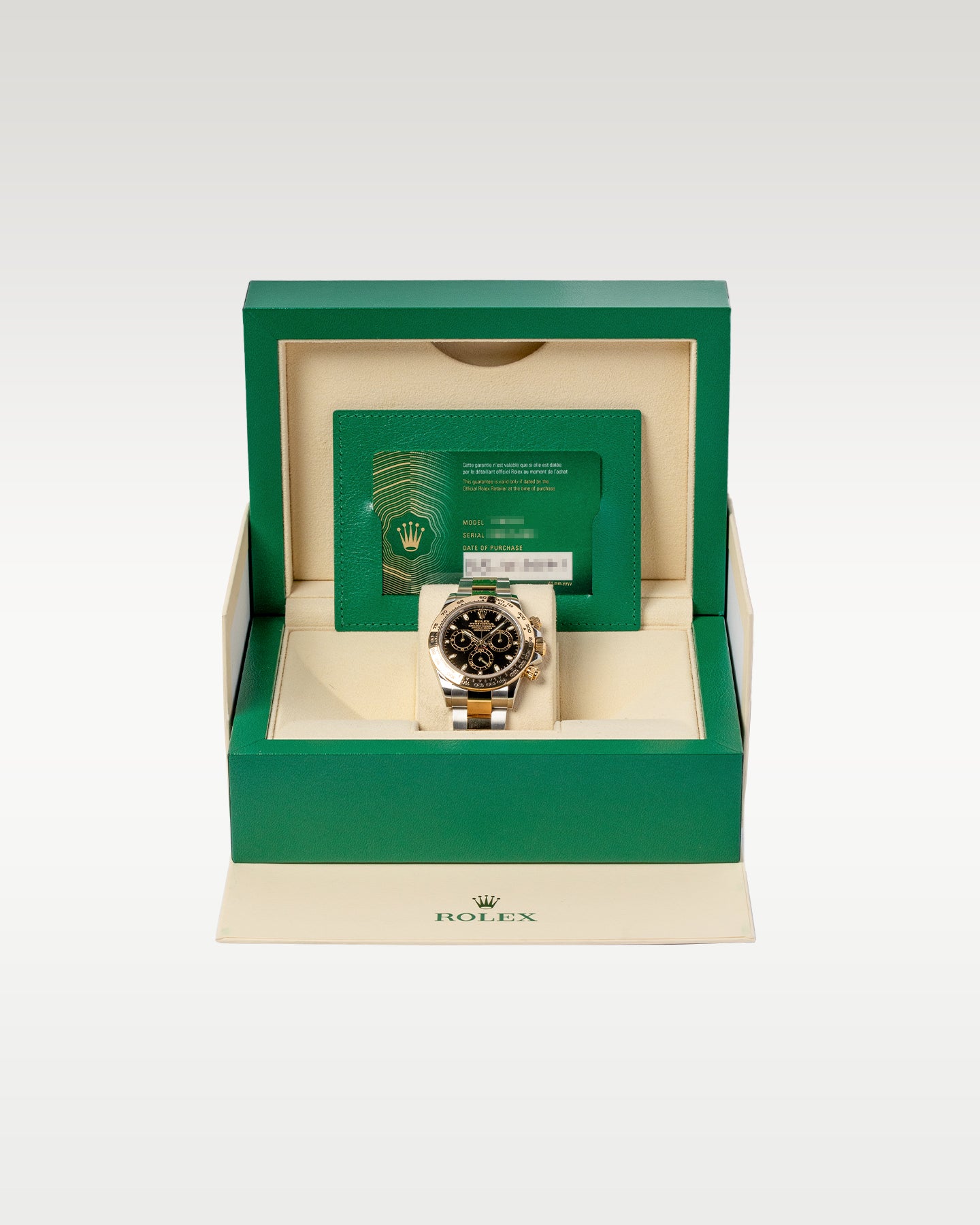 40mm Black Dial Two Tone Yellow Gold Rolex Daytona 116503 Watch in Dallas