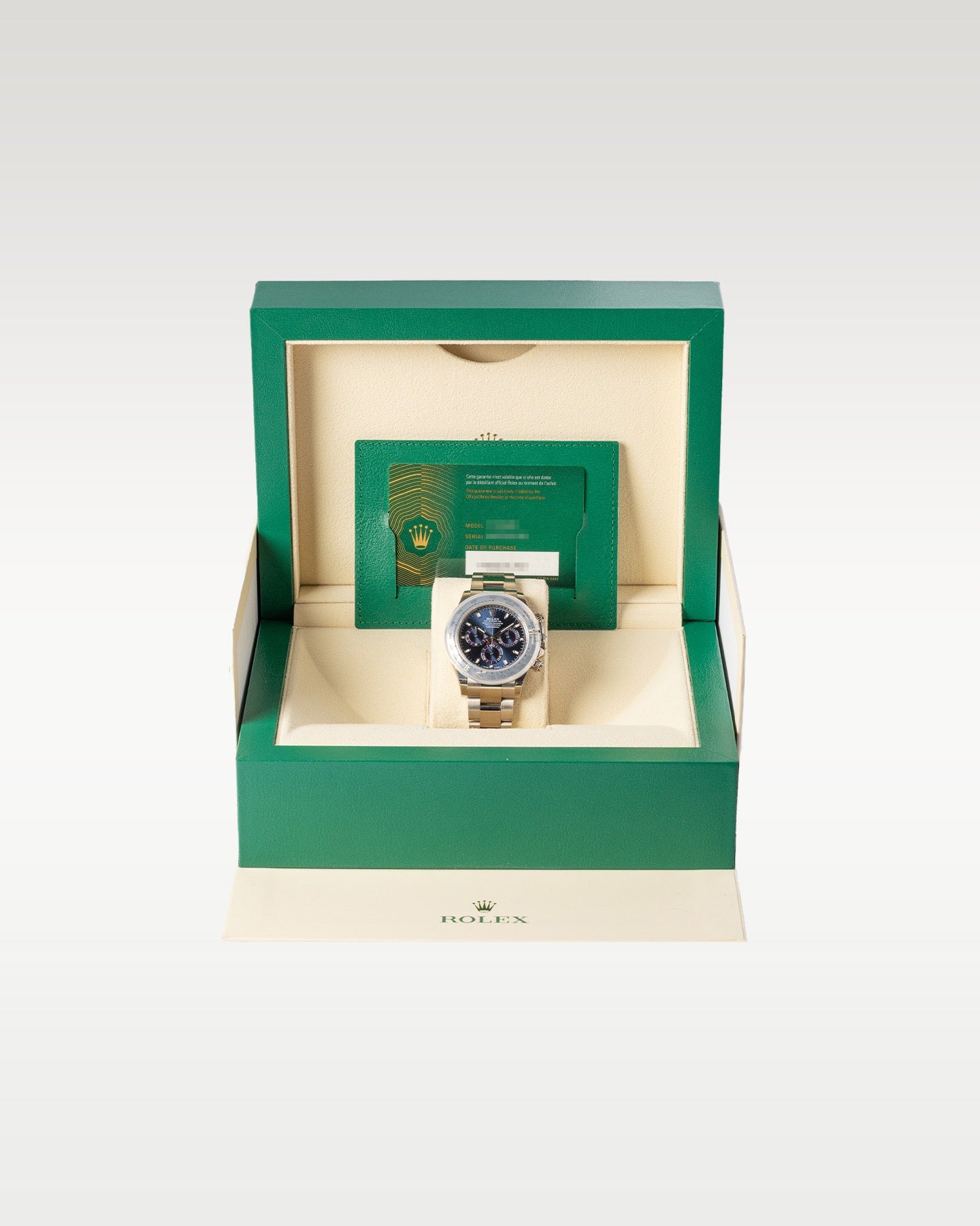 White Gold Rolex Daytona Blue Dial 116509 | Grand Caliber DFW, Texas