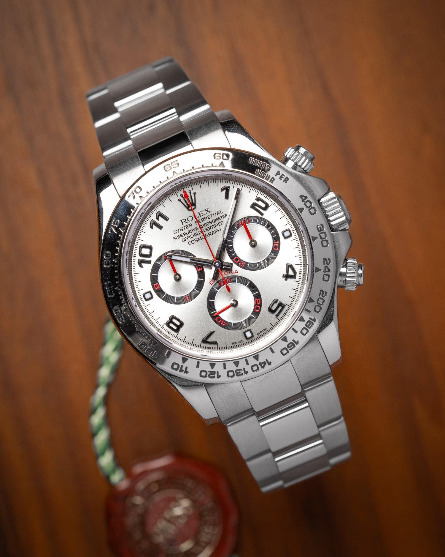 Rolex Daytona Silver Dial White Gold Bezel 116509
