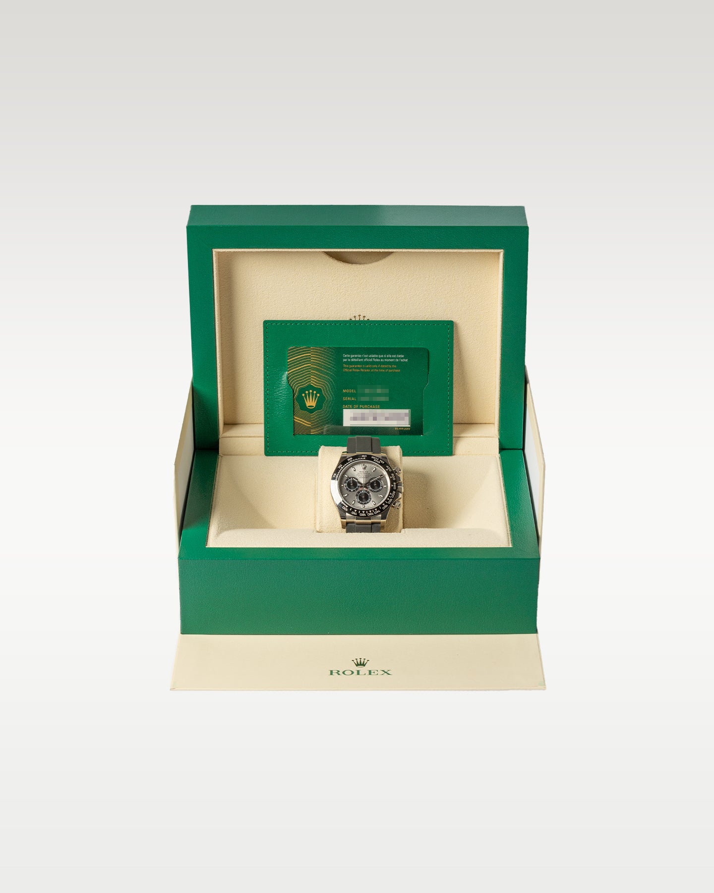 40mm White Gold Rolex Daytona Silver Dial 116519LN Watch | Grand Caliber