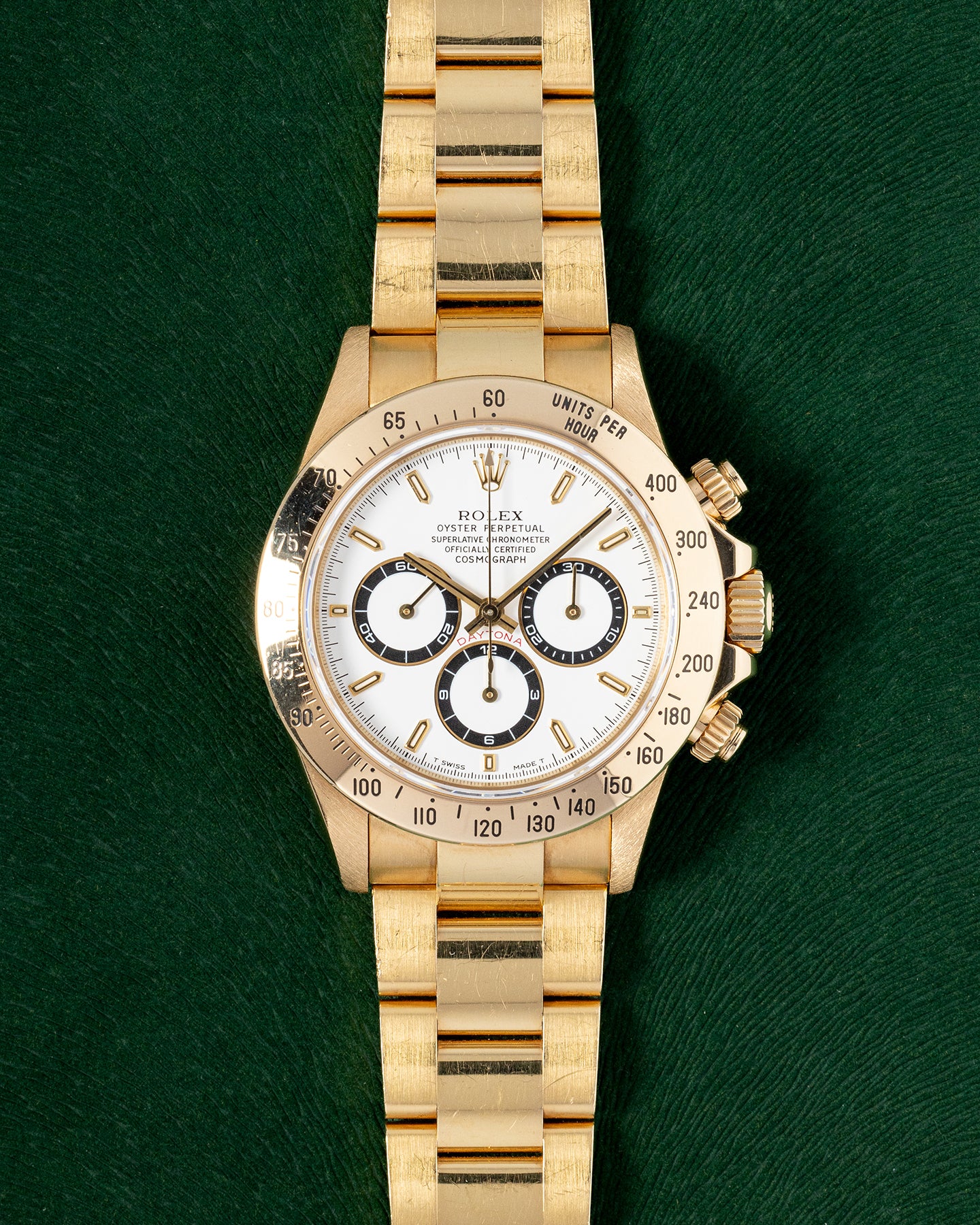 Yellow Gold White Dial Rolex Daytona 16528 Watch | Grand Caliber Dallas