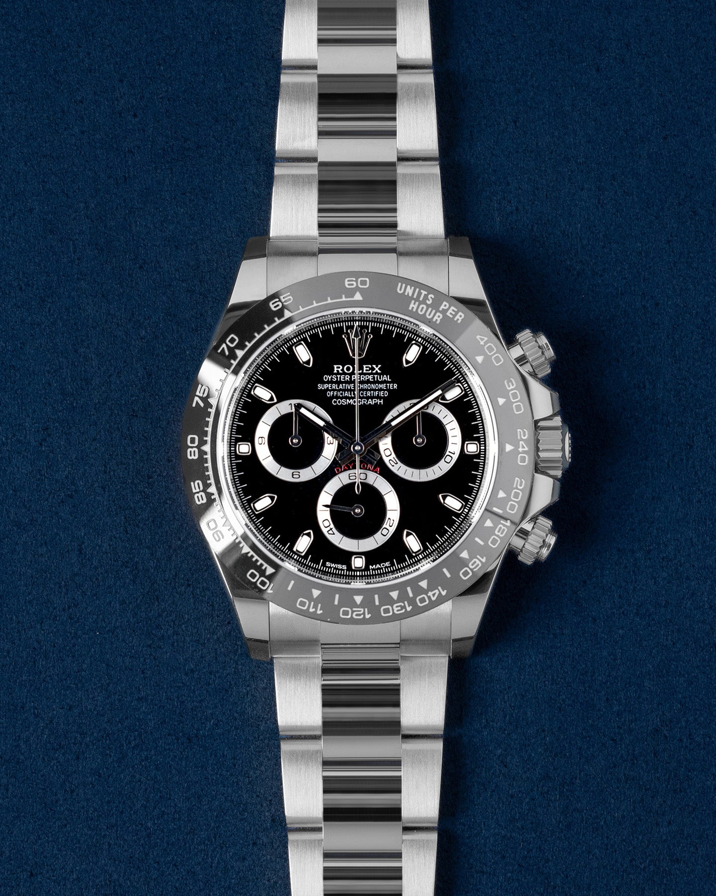 Black Rolex Daytona 40mm Stainless Steel Panda 116500LN Watch | Grand Caliber