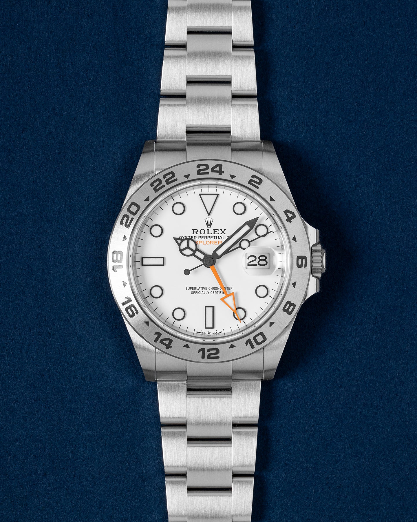 2021 Steel White Rolex Explorer II 226570 Watch | Grand Caliber Dallas