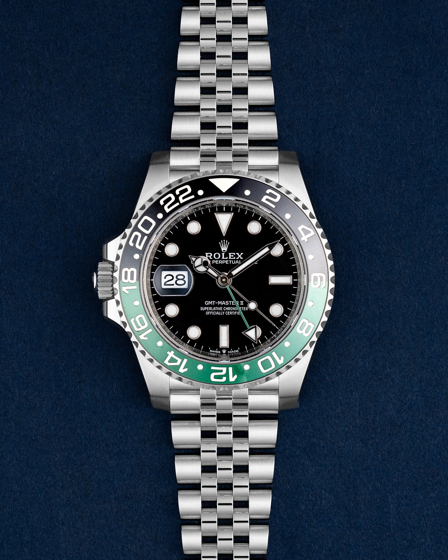 40mm Sprite Stainless Steel Rolex GMT-Master II 12670VTNR Watch