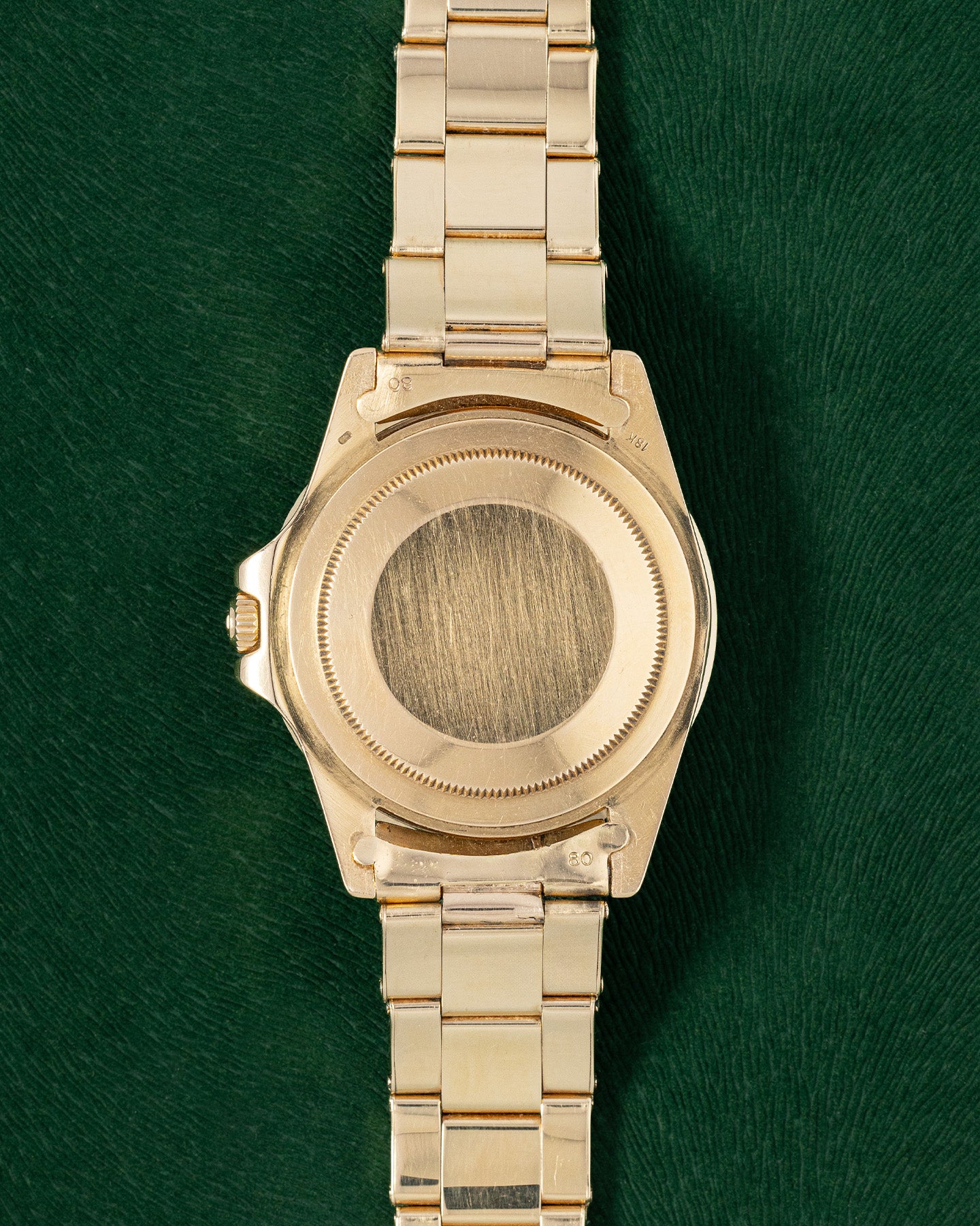 40mm Yellow Gold Bronze "Nipple" Dial Rolex GMT Master 1675 Watch at Grand Caliber