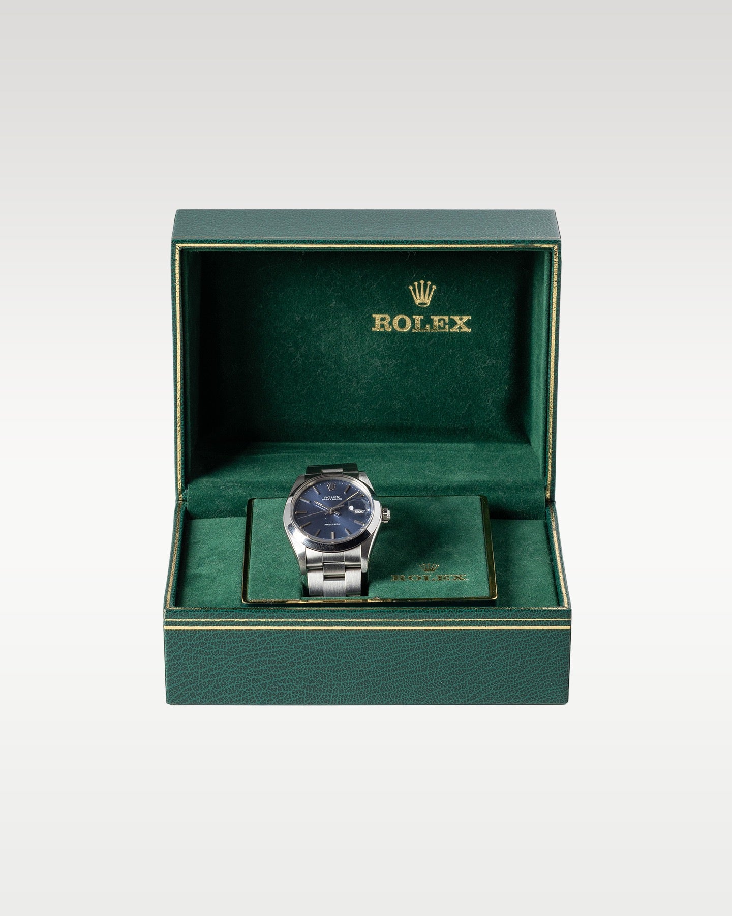 Blue Rolex Oyster Date 34 6694 | Grand Caliber Watches Dallas