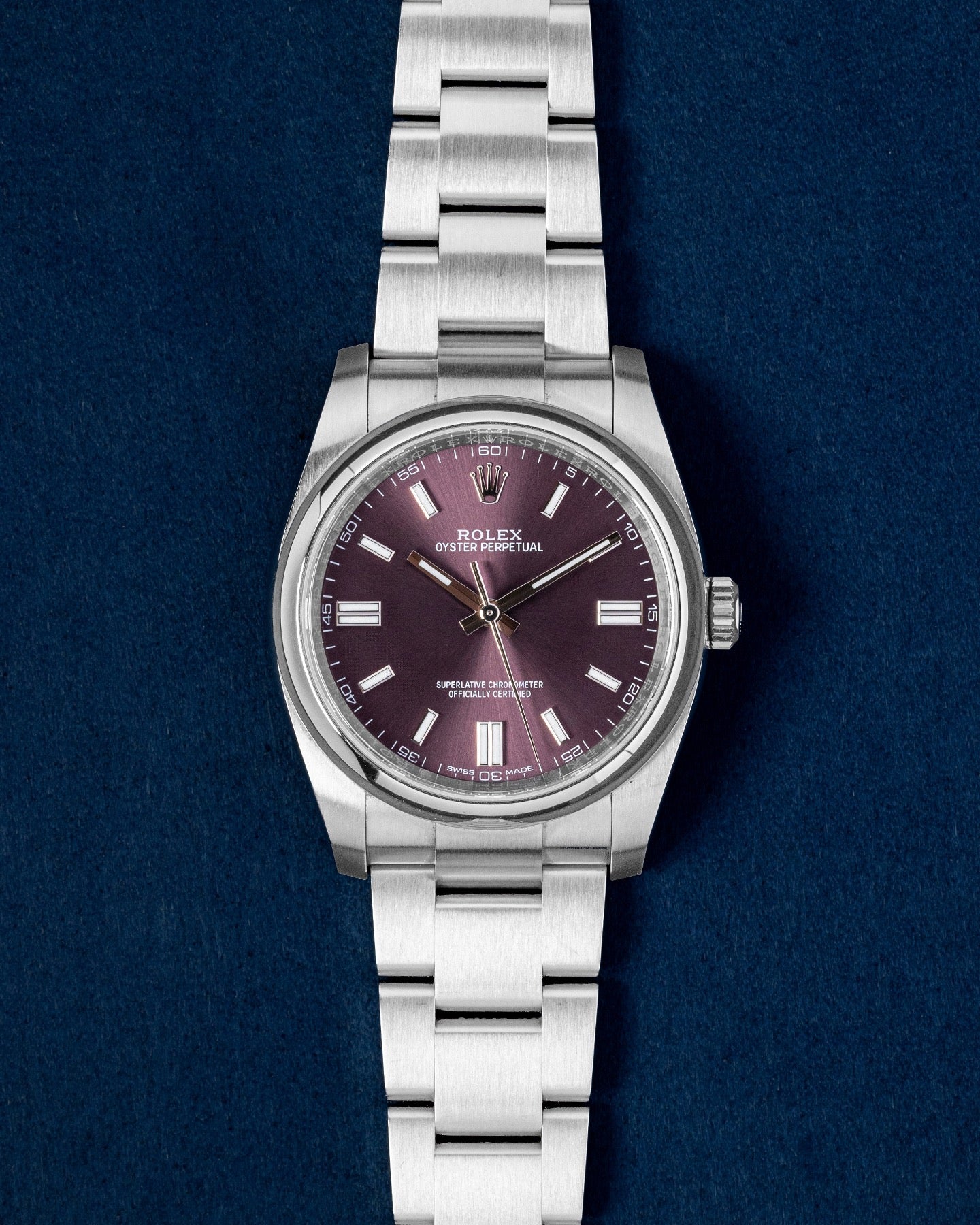 Purple Index Rolex Oyster Perpetual 116000 | Grand Caliber Dallas, Texas