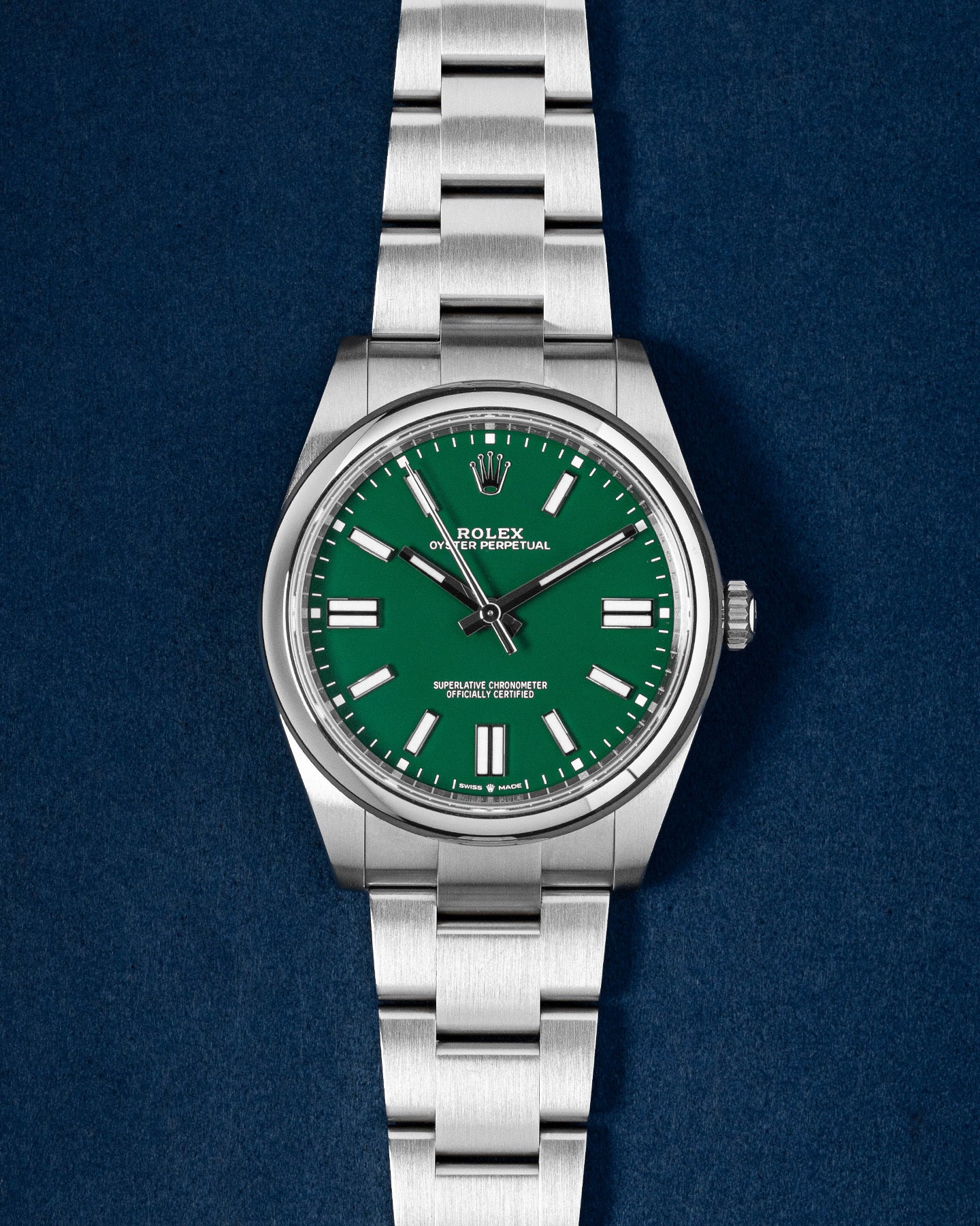 Rolex Oyster Perpetual Green Dial 124300