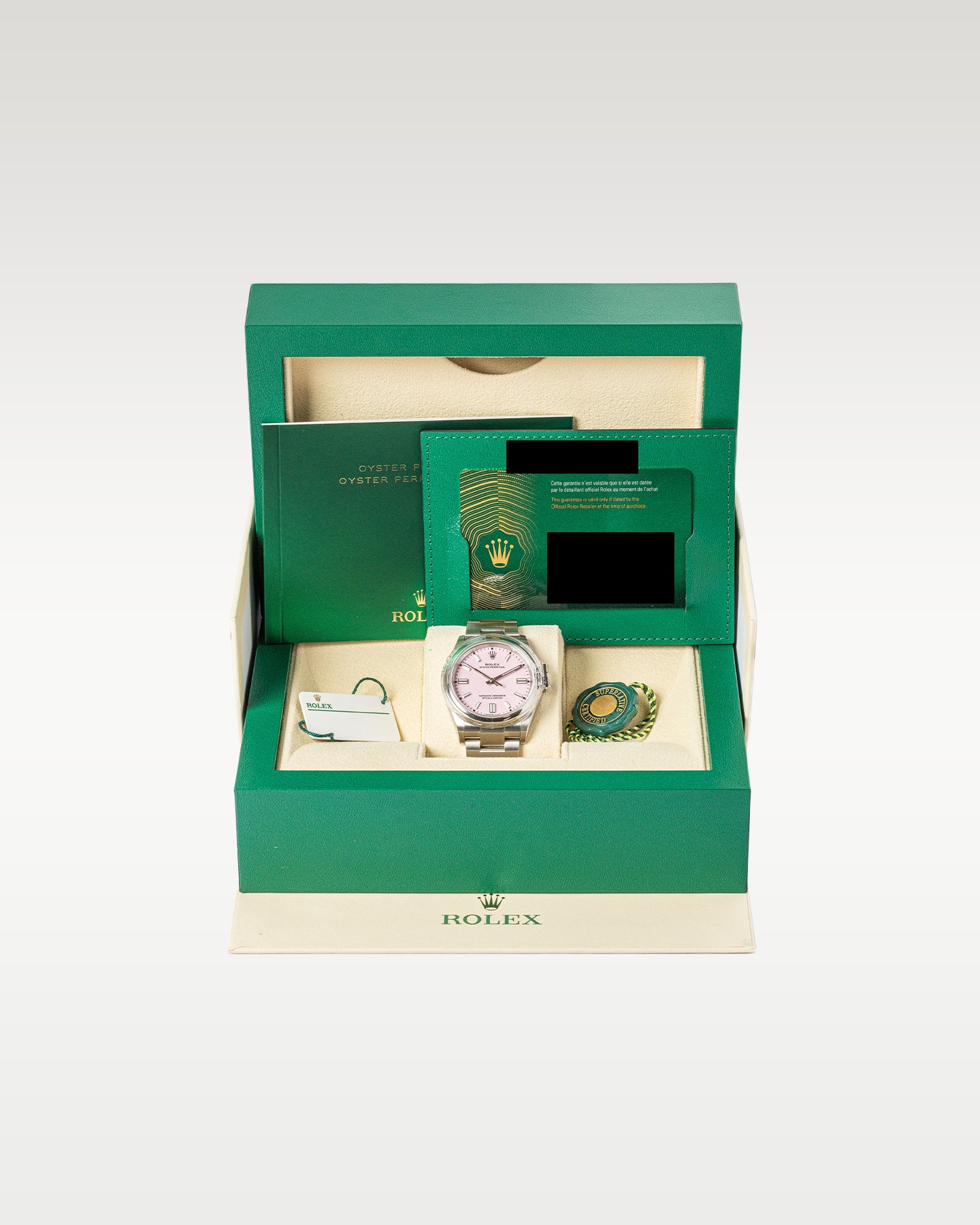 Rolex Oyster Perpetual Pink Dial 126000