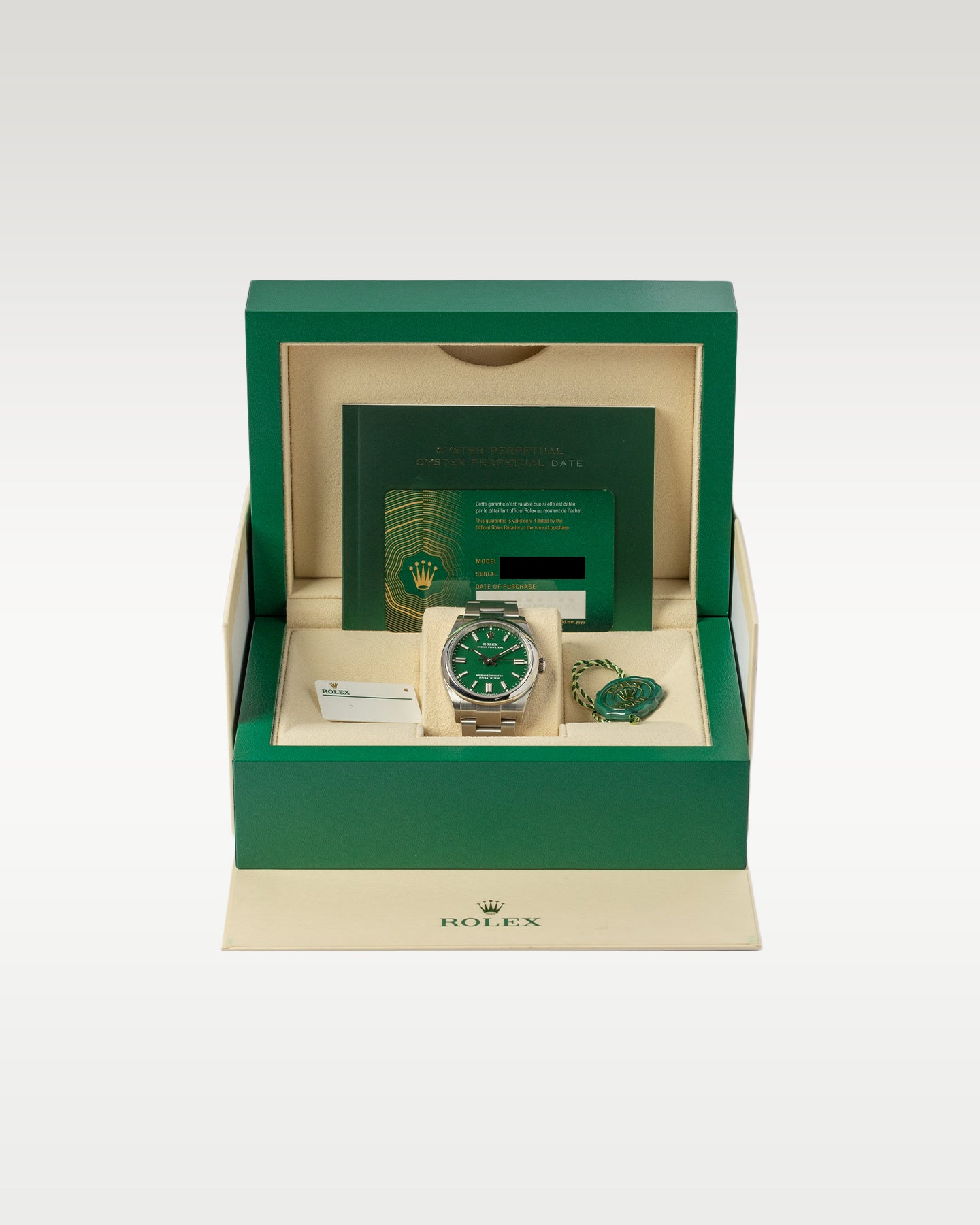 Rolex Oyster Perpetual Green Dial 126000
