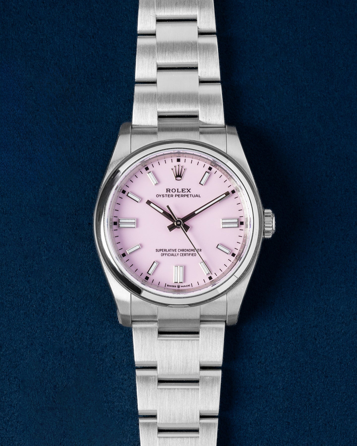 Rolex Oyster Perpetual Pink Dial 126000