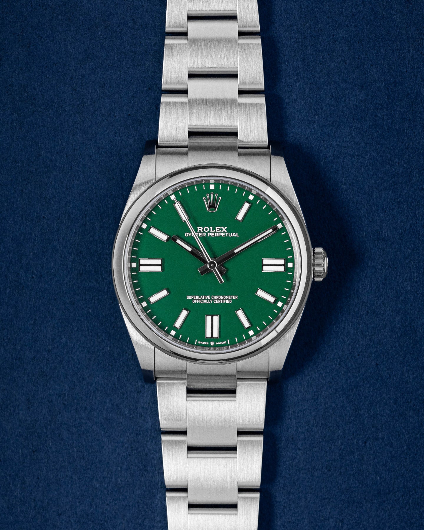 Rolex Oyster Perpetual Green Dial 126000