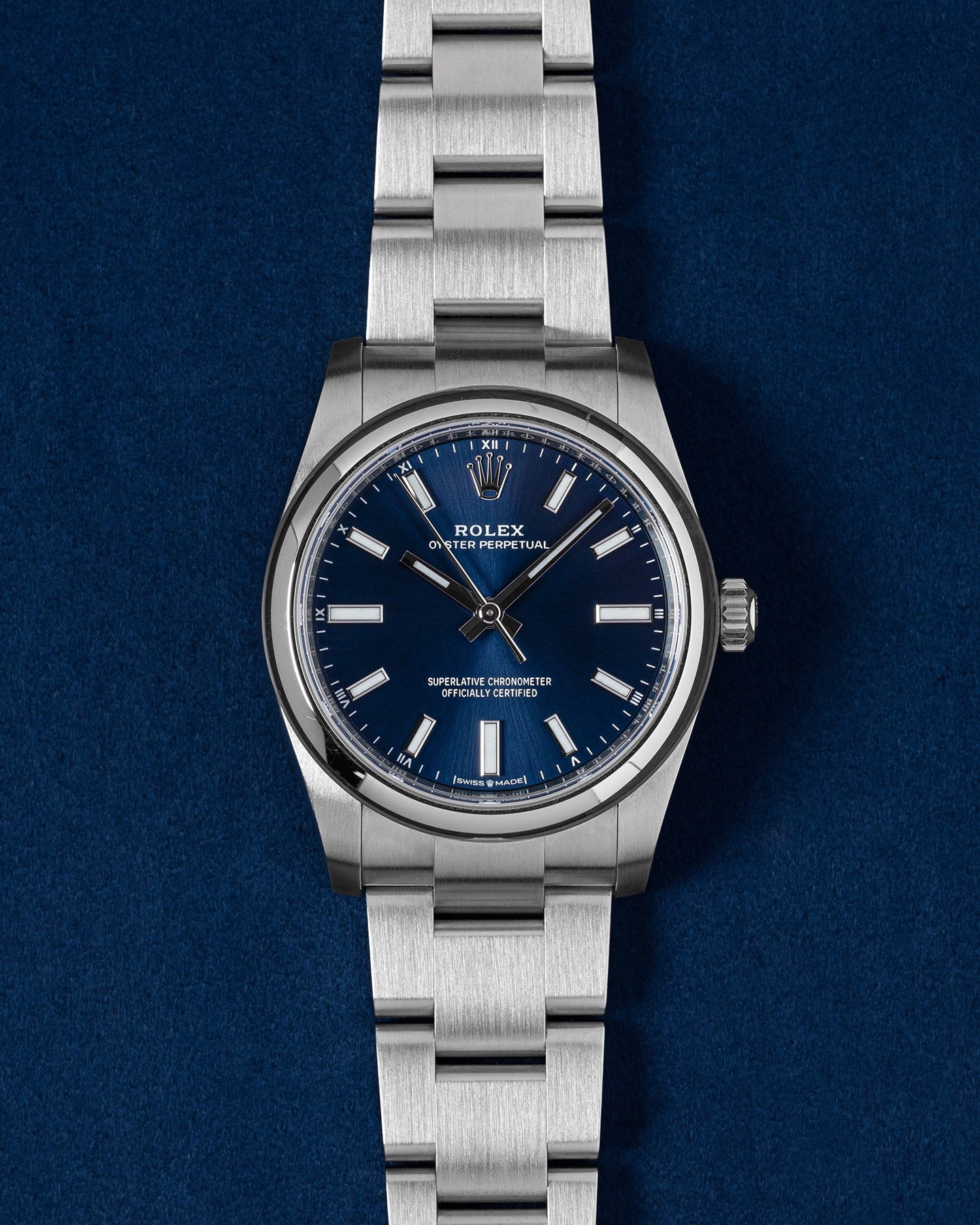2022 Blue Rolex Oyster Perpetual 34 124200 | Grand Caliber Dallas, Texas