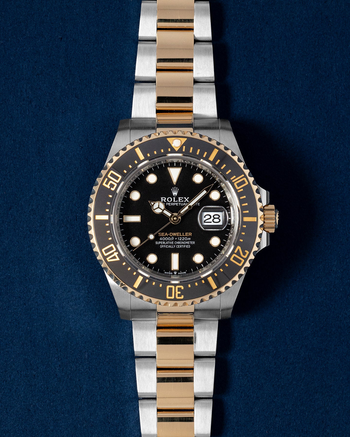 2022 Yellow Gold and Steel Rolex Sea Dweller 126603 Watch at Grand Caliber Dallas