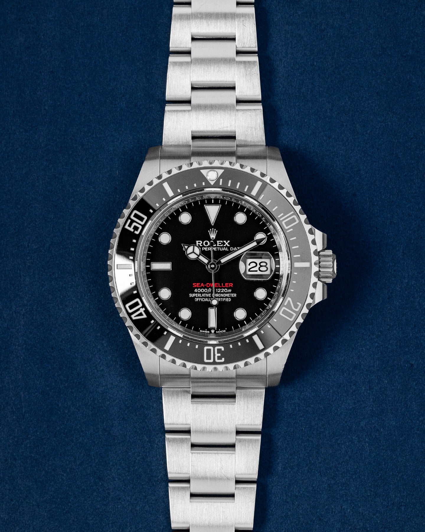 Steel Black 43mm Rolex Sea Dweller 126600 Watch | Grand Caliber Dallas