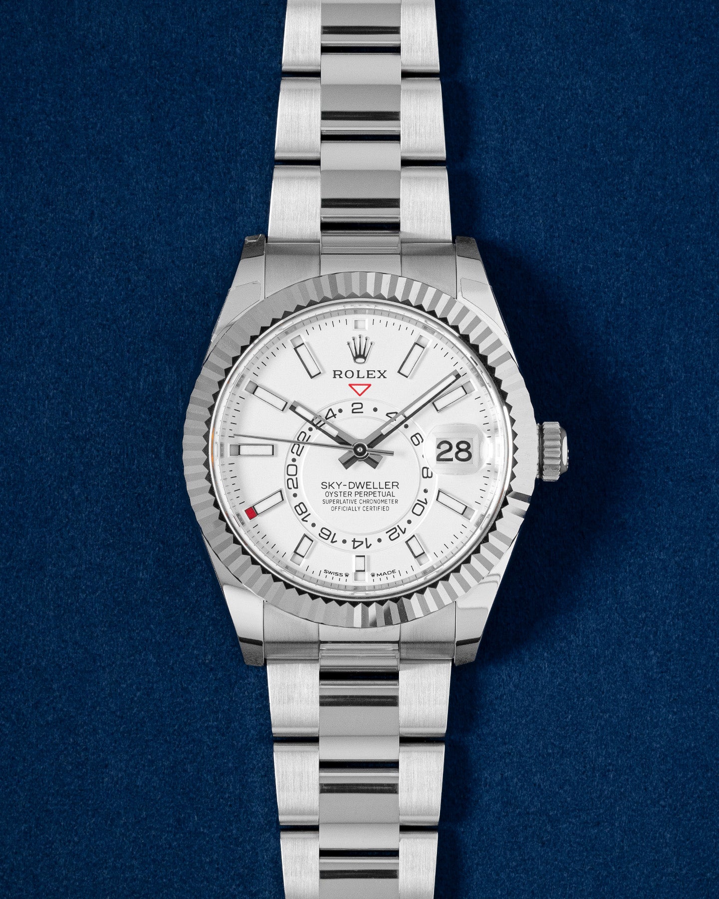 2024 Steel White Rolex Sky Dweller 336934 New Watch | Grand Caliber Dallas
