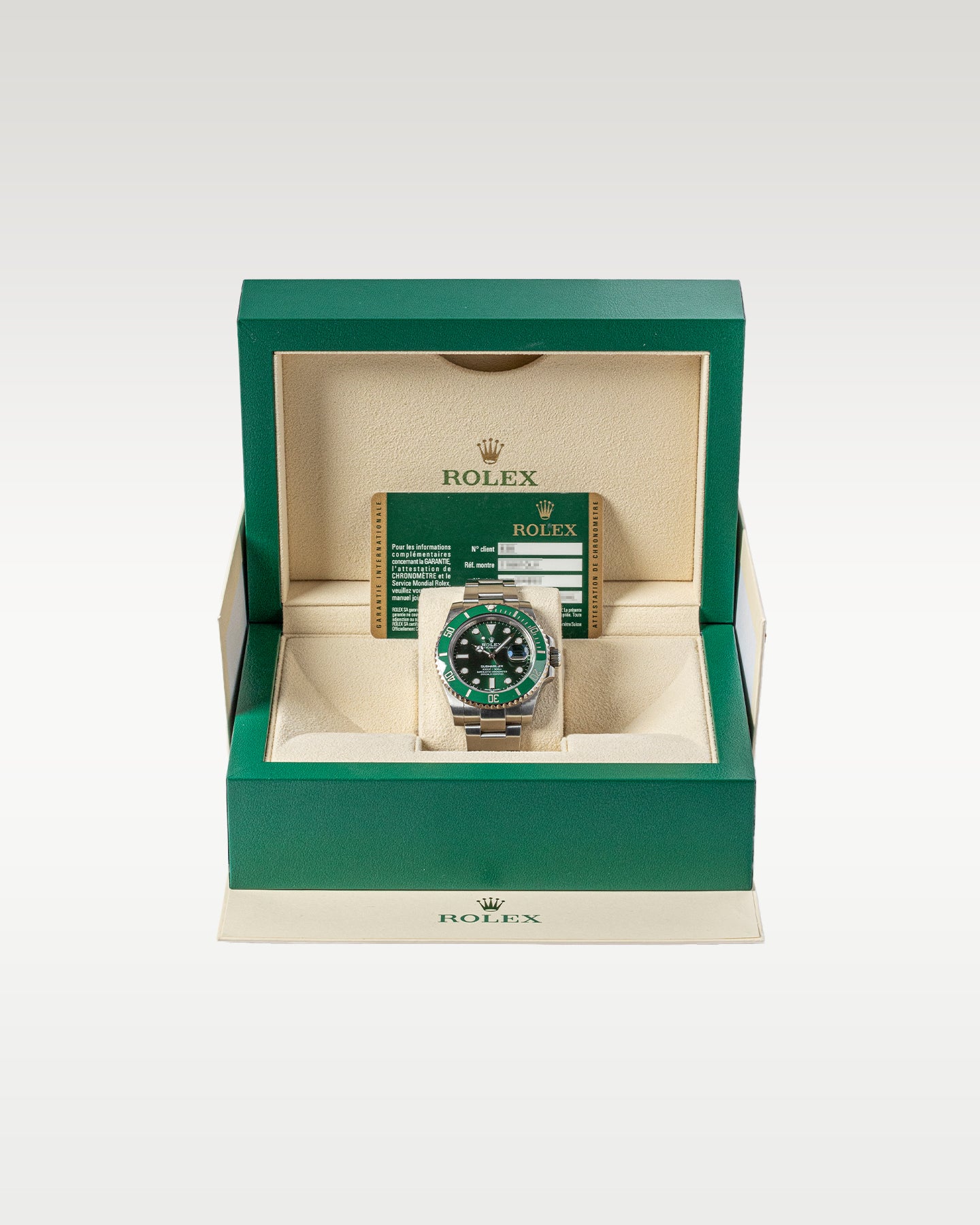 Submariner 116610LV Green Hulk Rolex Watch | Grand Caliber Dallas Texas