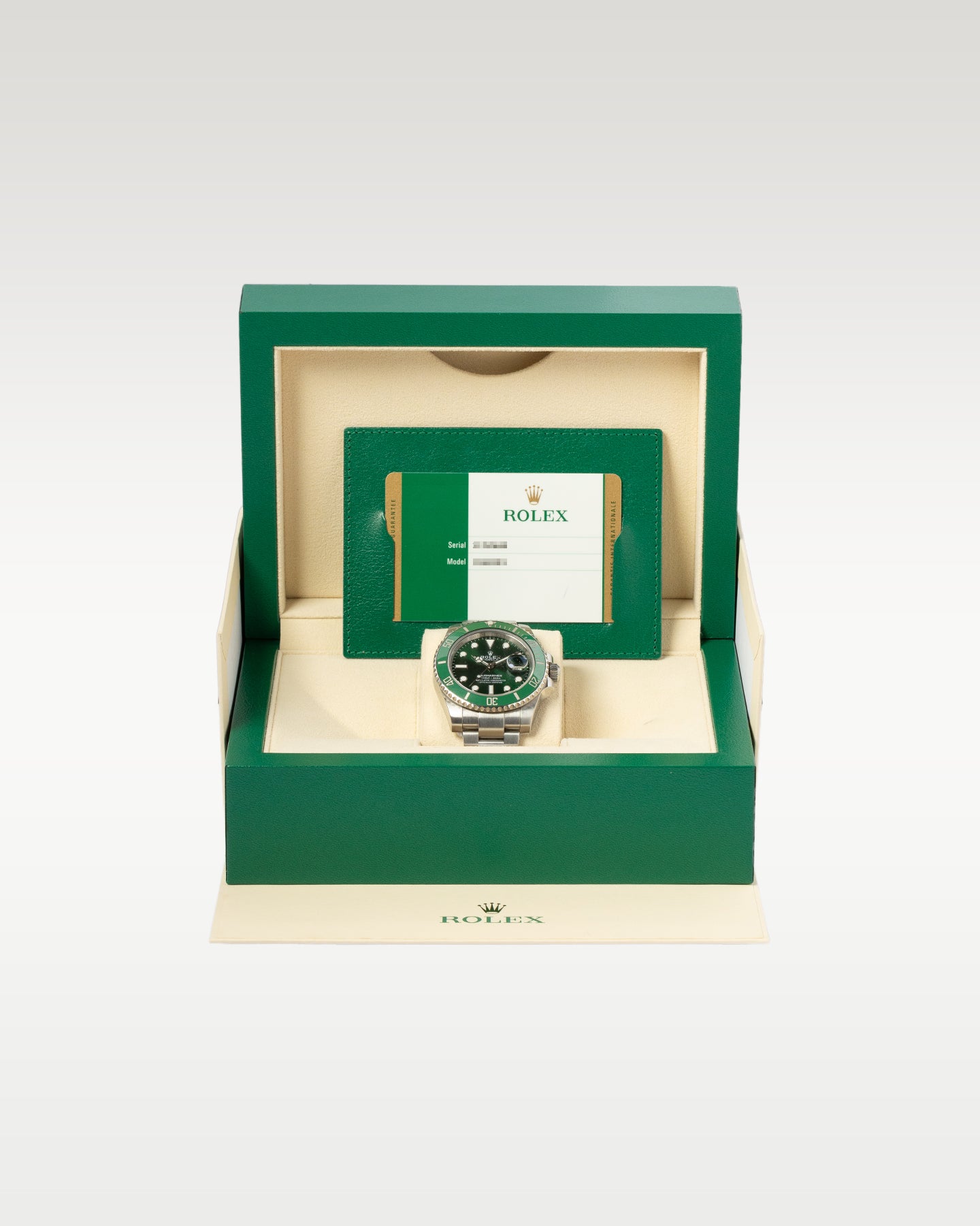 40mm Stainless Steel Rolex Submariner Hulk Oyster Strap 116610LV Watch