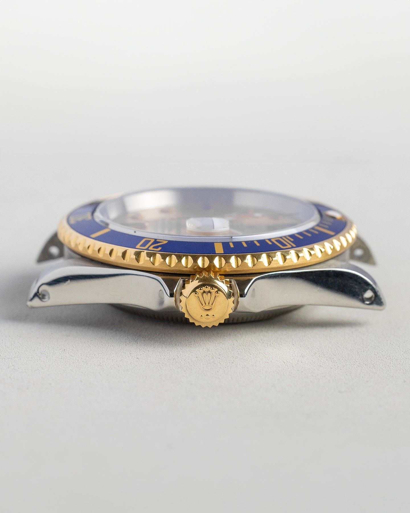 Rolex Submariner Champagne Serti Dial Yellow Gold Bezel 16613