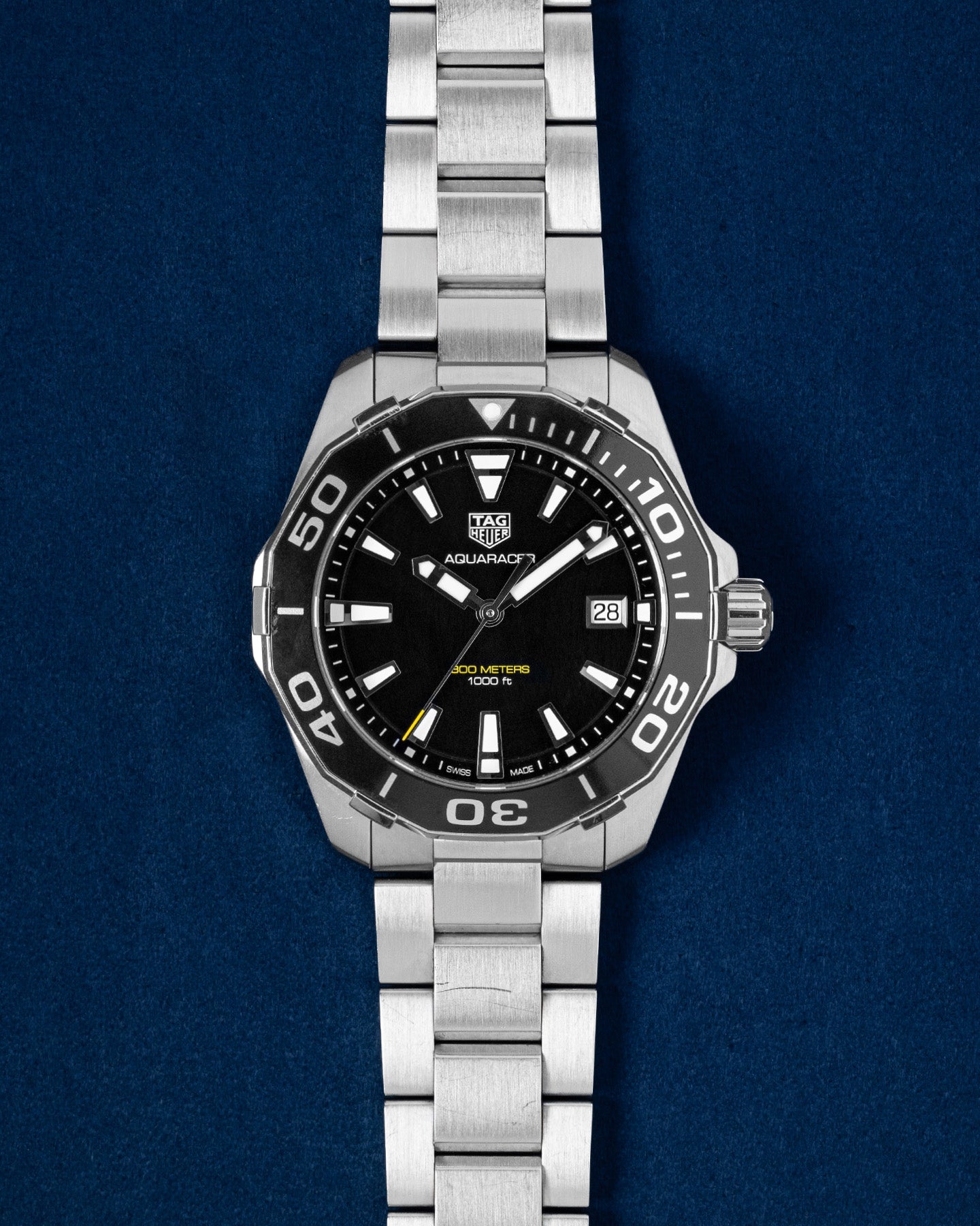 41mm Black Tag Heuer Aquaracer 300M WAY111A Watch | Grand Caliber Dallas