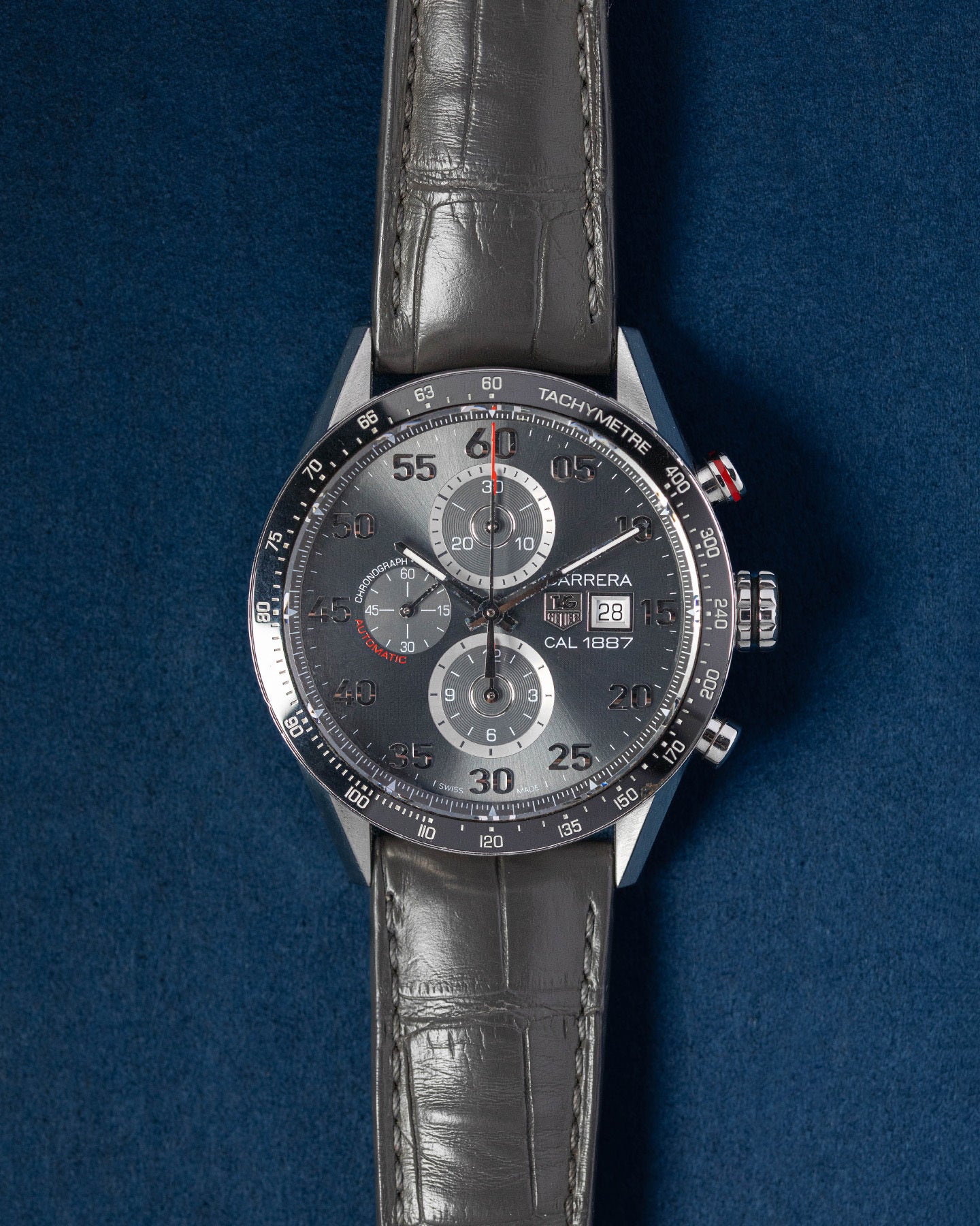44mm Stainless Steel Tag Heuer Carrera CAR2A11 Gray Dial Watch in Dallas