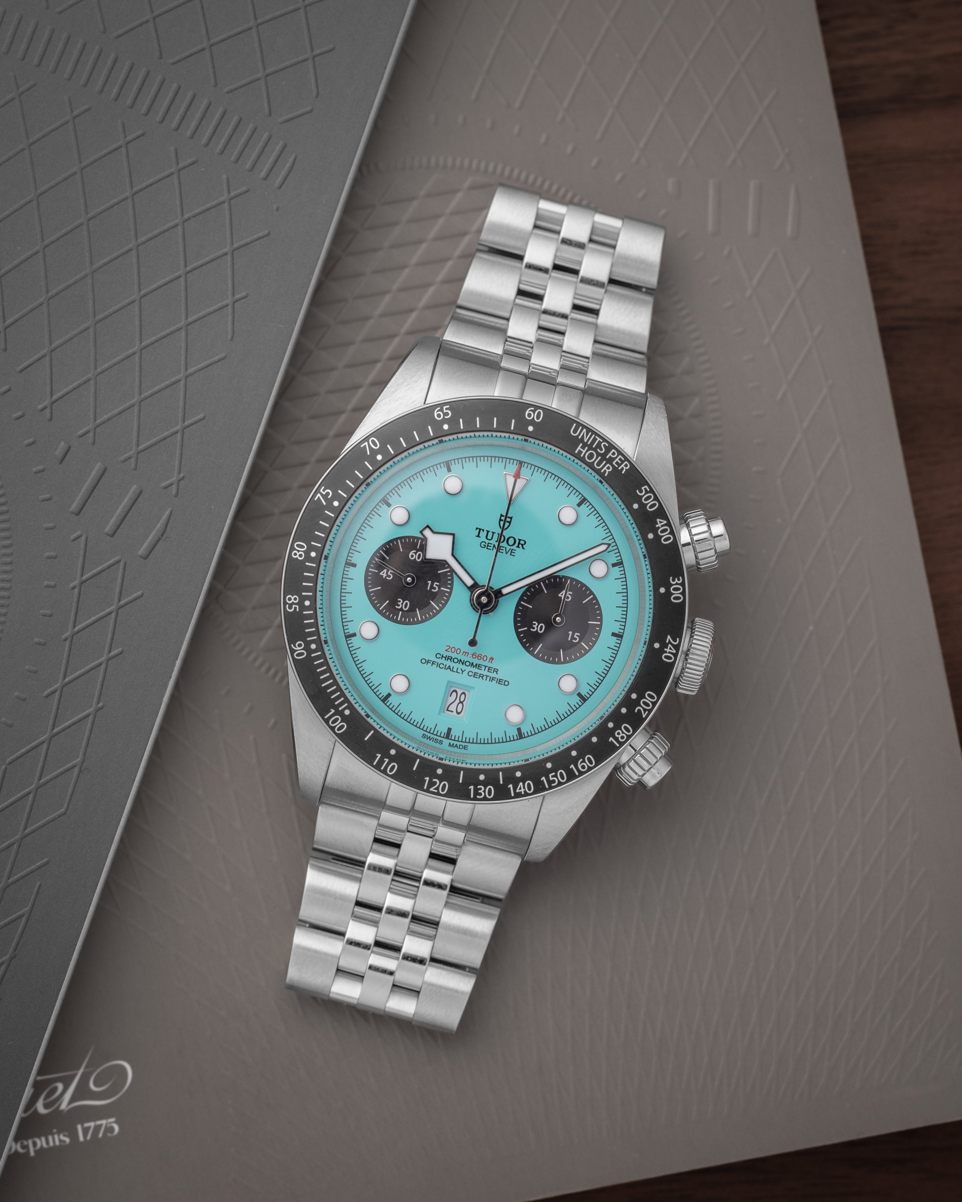 Tudor Black Bay Chrono Flamingo 79360N-0024 at Grand Caliber | Dallas Watch Store