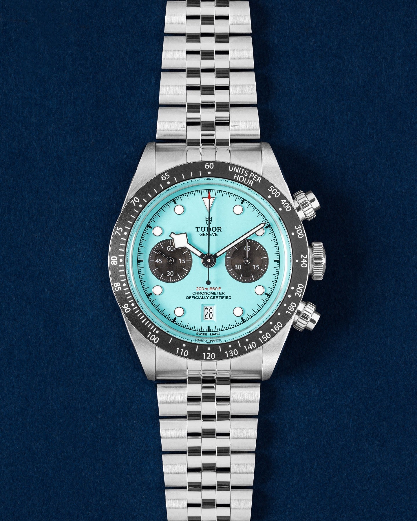 New Tudor Black Bay Chrono Flamingo M79360N | Grand Caliber Dallas
