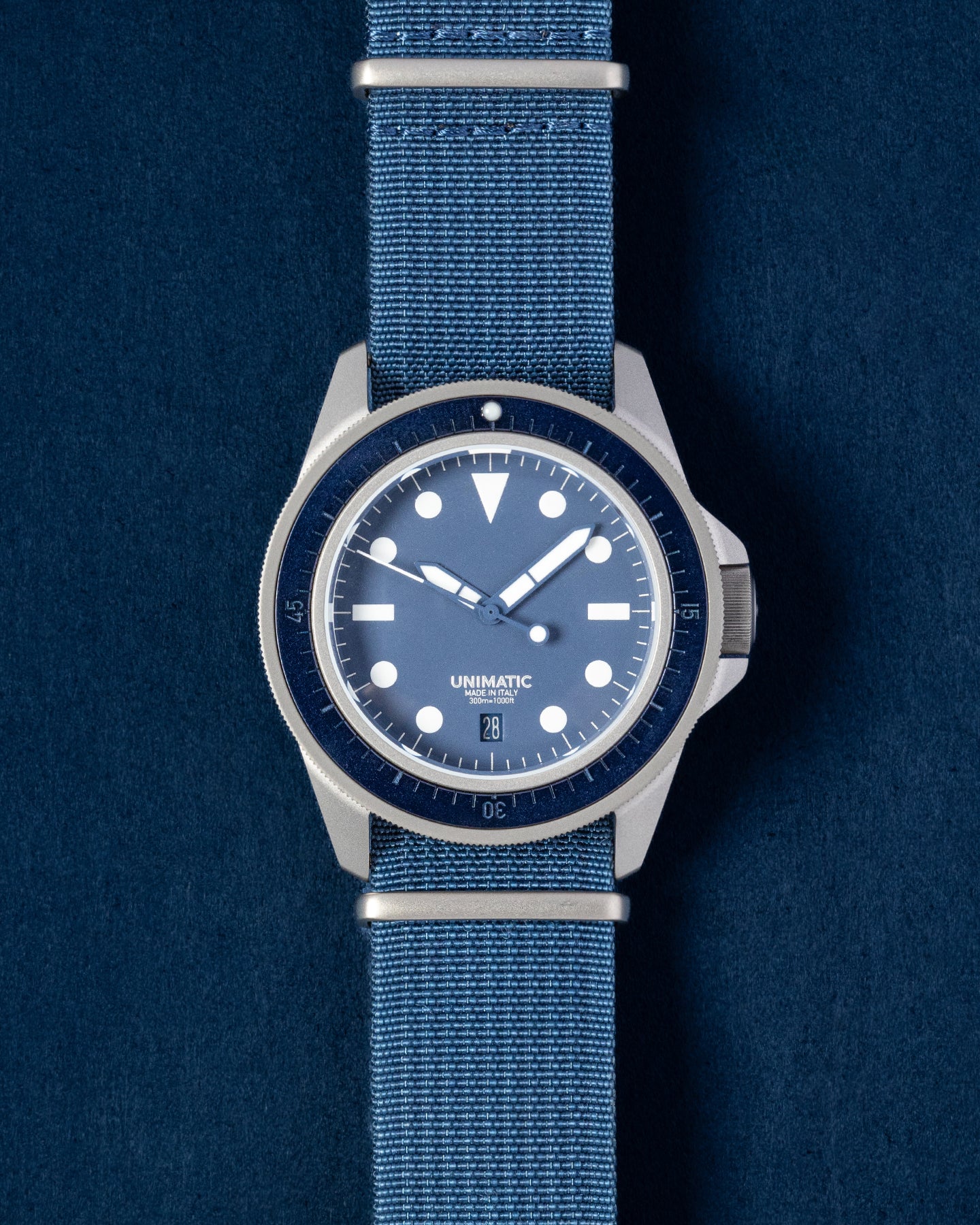 Blue Titainum Unimatic Modello Uno U1S-T-MP Watch | Grand Caliber Dallas