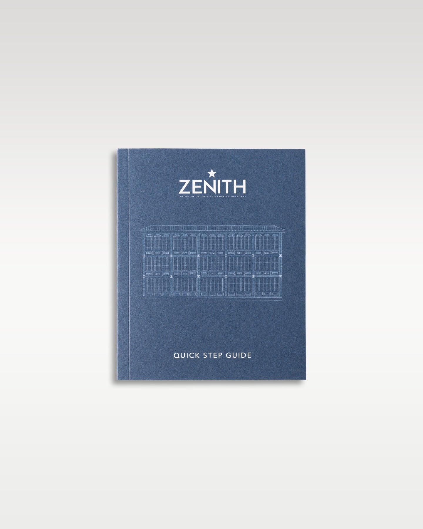 Official blue Zenith Defy Skyline skeleton user operating manual and quick step instruction booklet