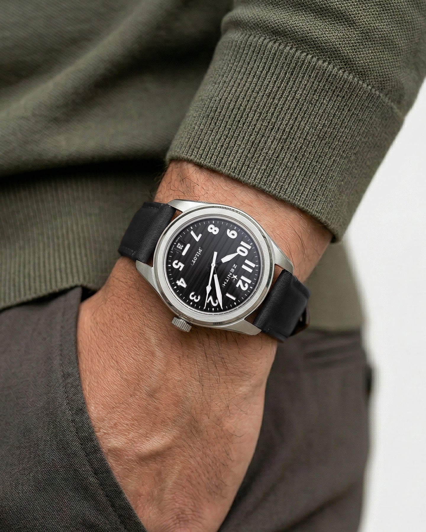 Zenith Pilot Automatic 03.4000.3620 / 21.I001 | Grand Caliber Watches Dallas