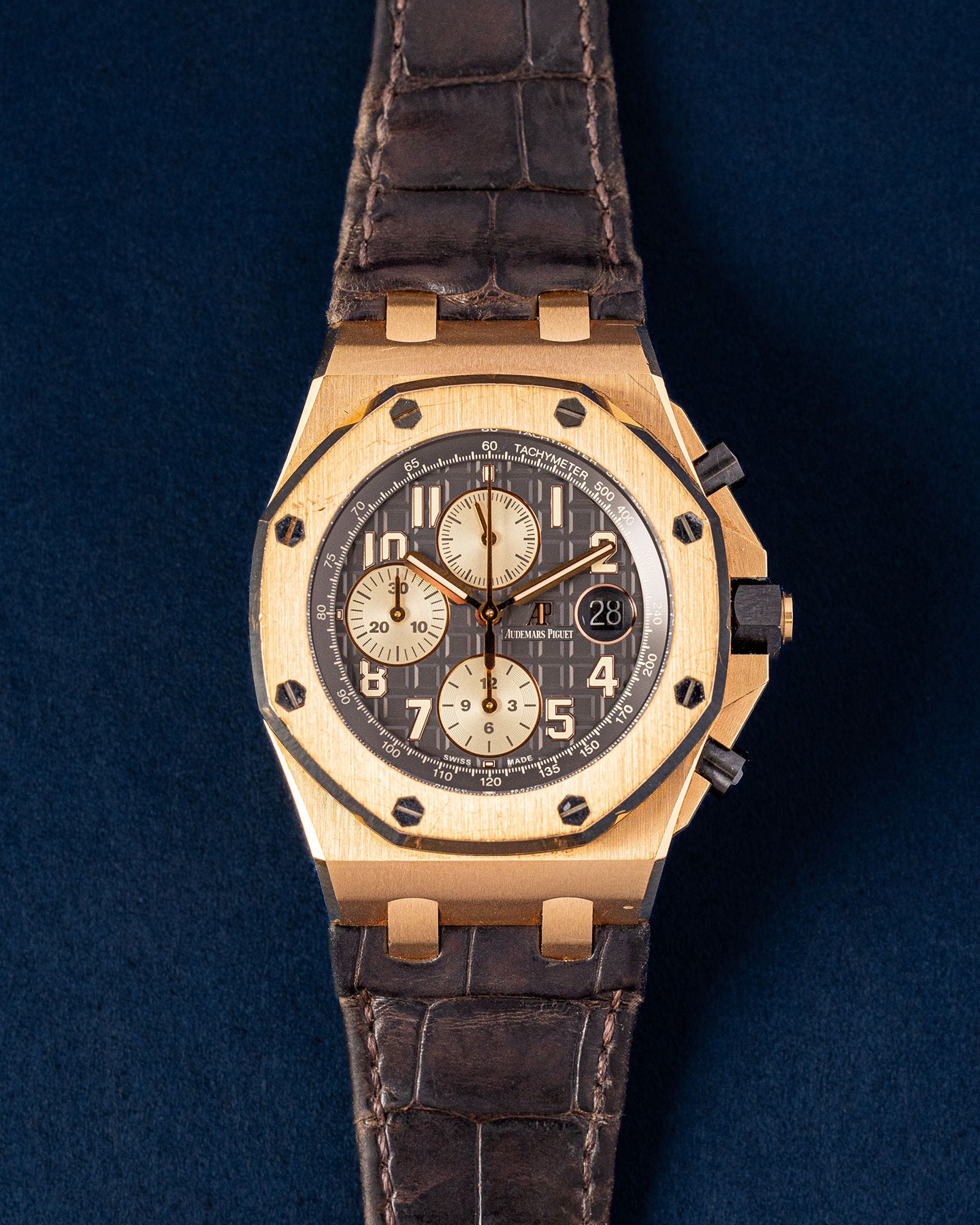Audemars Piguet Offshore 26470OR Rose Gold 42mm Grey Dial Watch